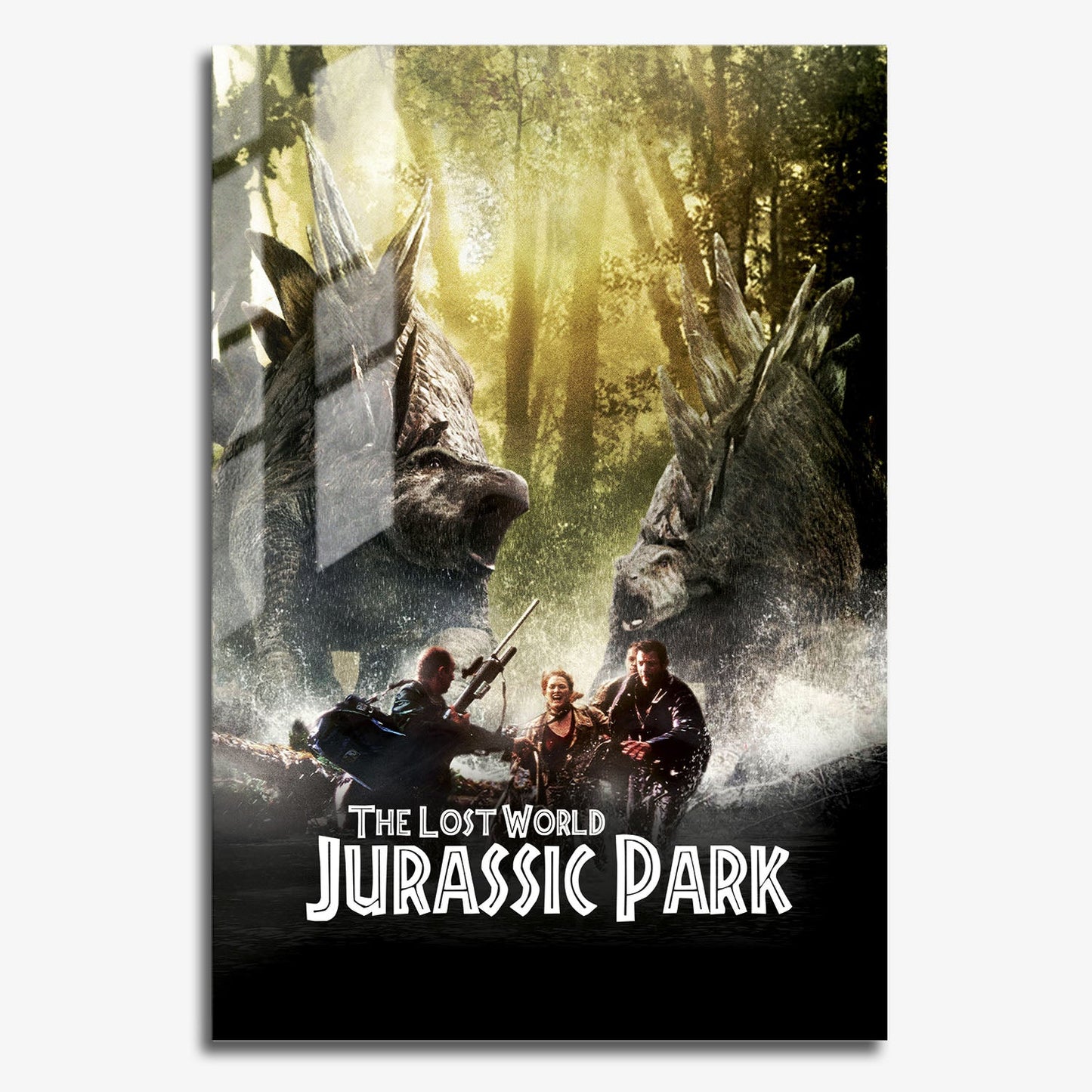 Flex Designs Metal Poster The Lost World Jurassic Park Classic 11 x 17" Home Goods - Movie 1997 Movie Metal Poster