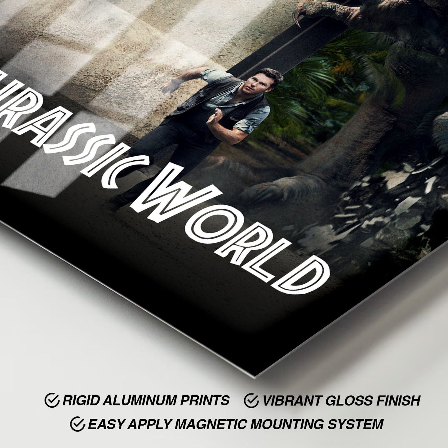 Flex Designs Metal Poster Jurassic World Classic 11 x 17" Home Goods - Movie 2015 Movie Metal Poster