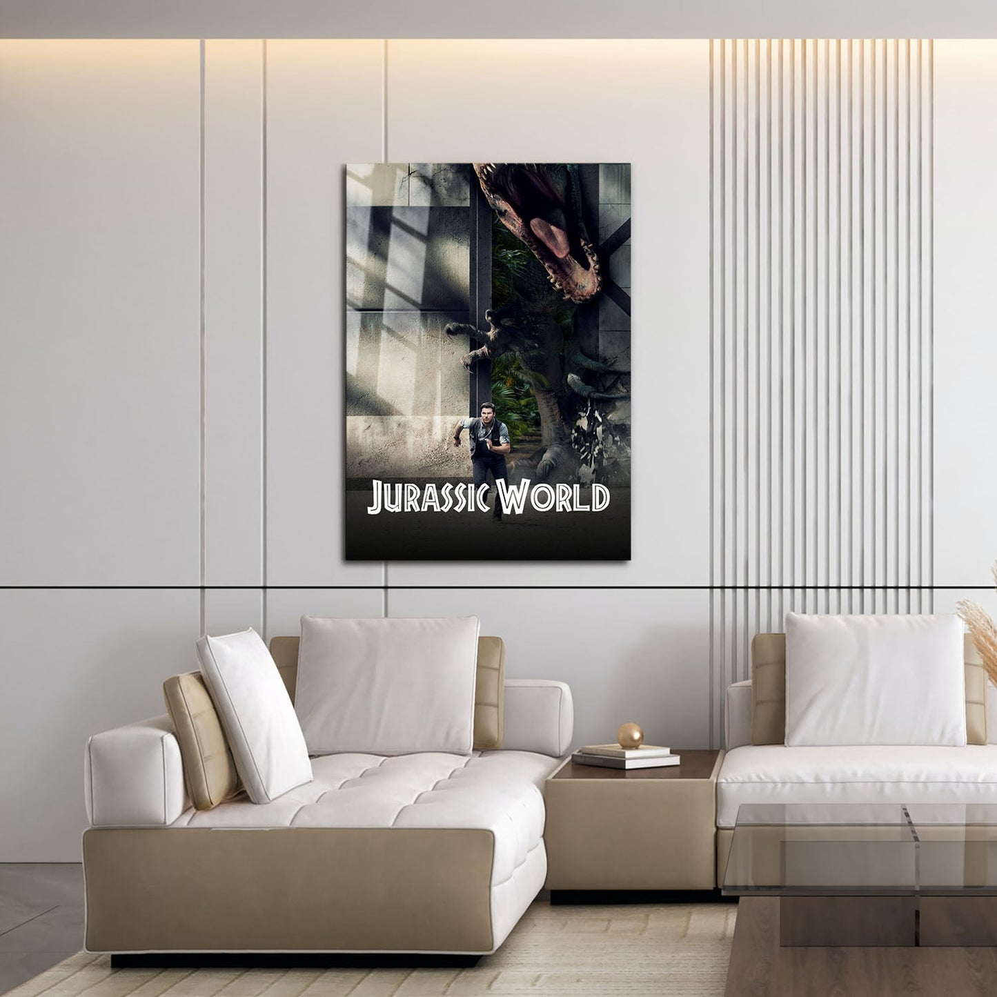 Flex Designs Metal Poster Jurassic World Classic 16 x 24" Home Goods - Movie 2015 Movie Metal Poster