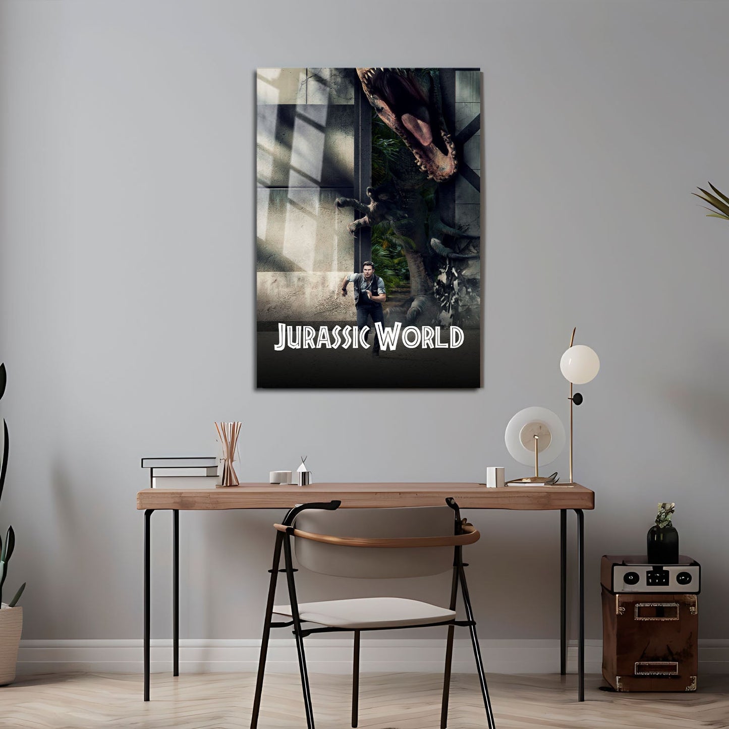 Flex Designs Metal Poster Jurassic World Classic 24 x 36" Home Goods - Movie 2015 Movie Metal Poster