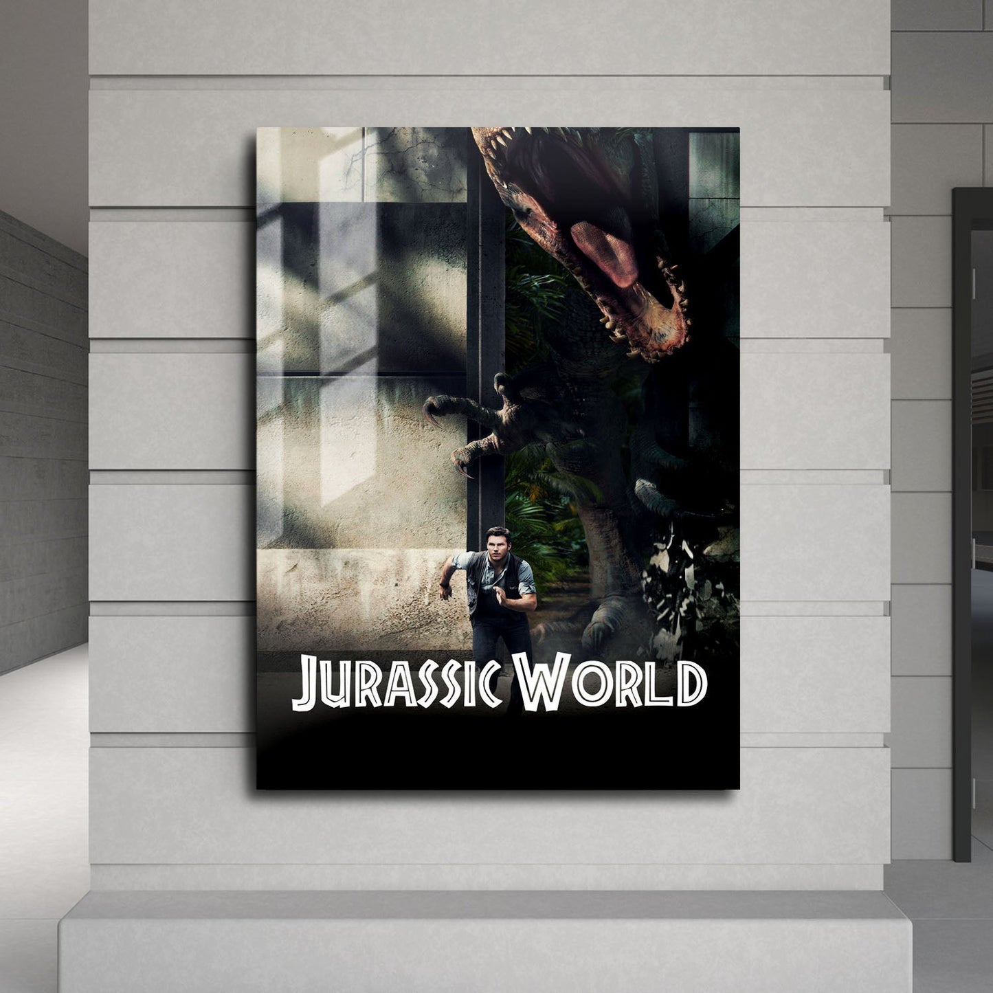 Flex Designs Metal Poster Jurassic World Classic 24 x 36" Home Goods - Movie 2015 Movie Metal Poster