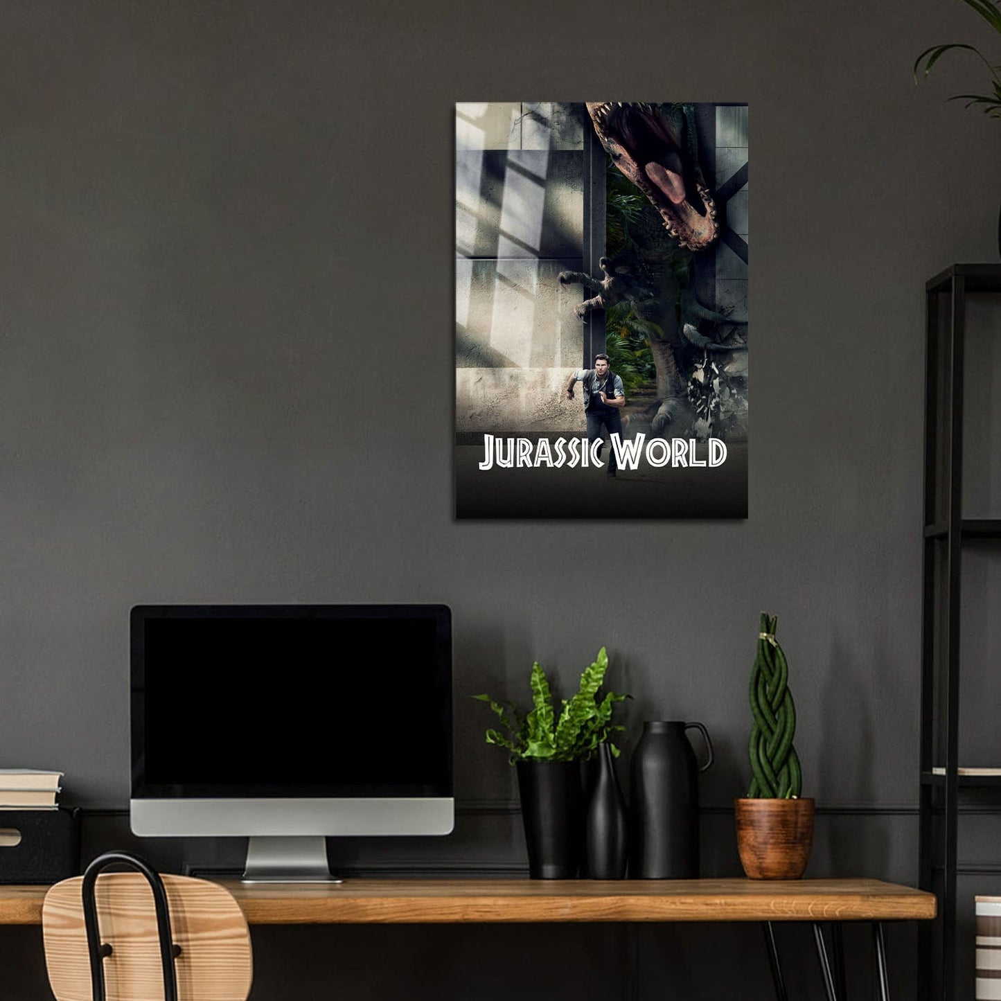 Flex Designs Metal Poster Jurassic World Classic 5 x 7" Home Goods - Movie 2015 Movie Metal Poster