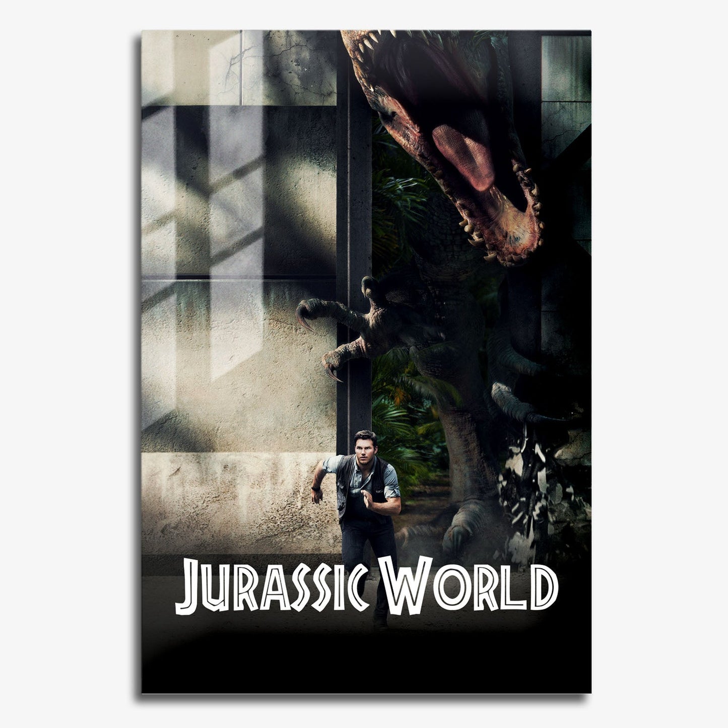 Flex Designs Metal Poster Jurassic World Classic 11 x 17" Home Goods - Movie 2015 Movie Metal Poster