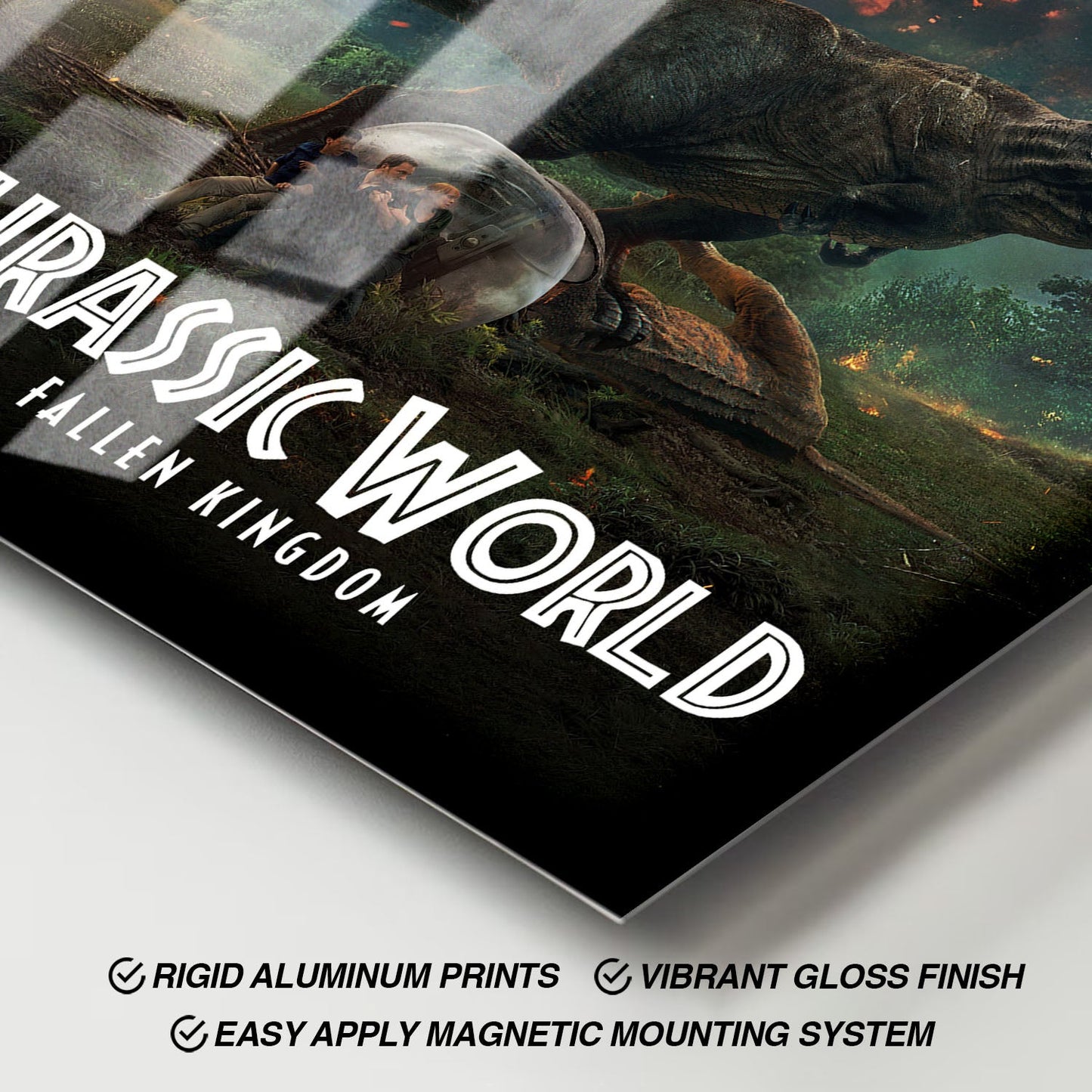 Flex Designs Metal Poster Jurassic World Fallen Kingdom Classic 11 x 17" Home Goods - Movie 2018 Movie Metal Poster