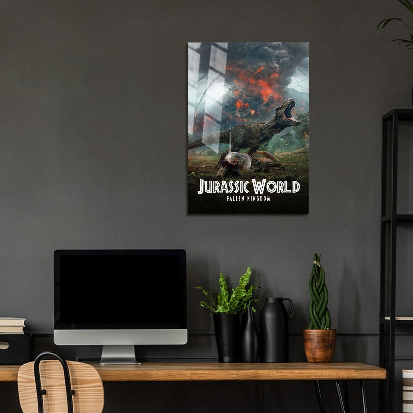 Flex Designs Metal Poster Jurassic World Fallen Kingdom Classic 5 x 7" Home Goods - Movie 2018 Movie Metal Poster