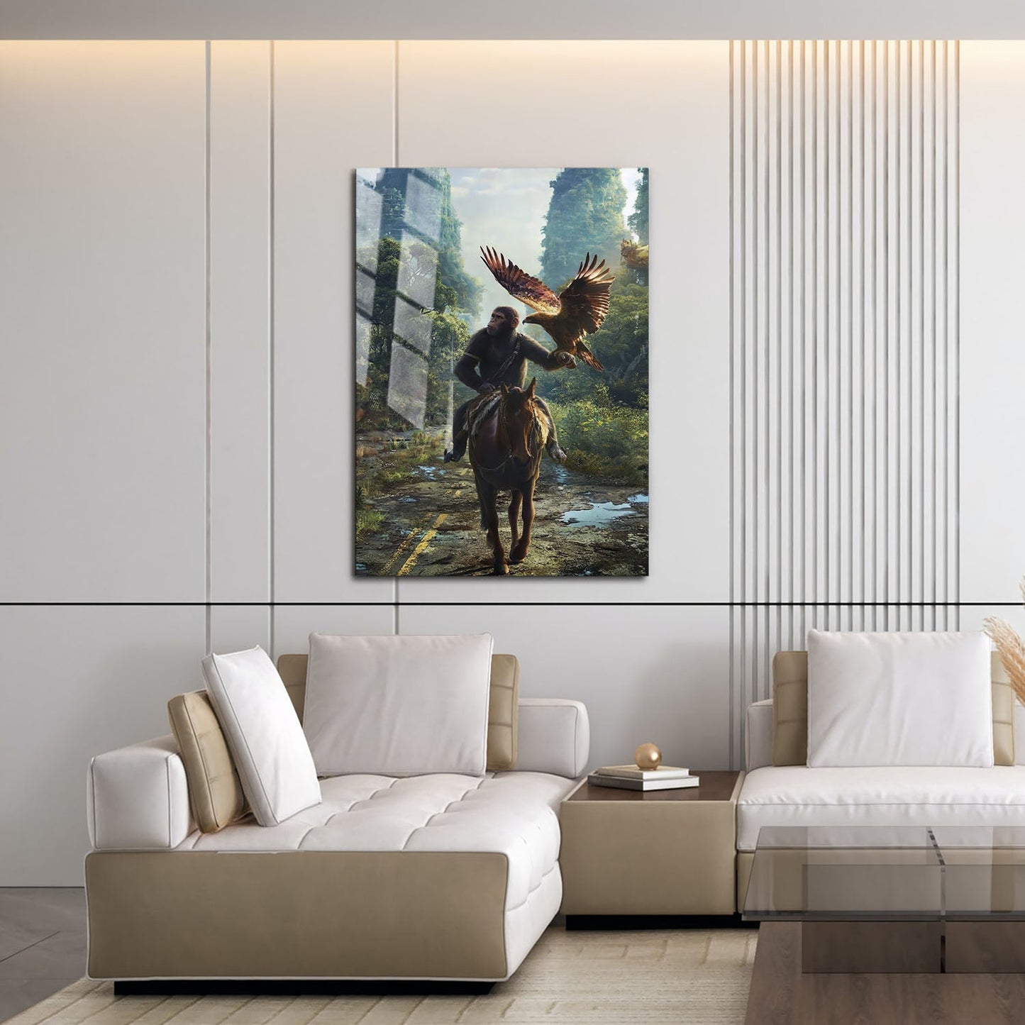 Flex Designs Metal Poster Kingdom of the Planet of the Apes Key Art 16 x 24" Home Goods - Movie 2024 Movie Metal Poster