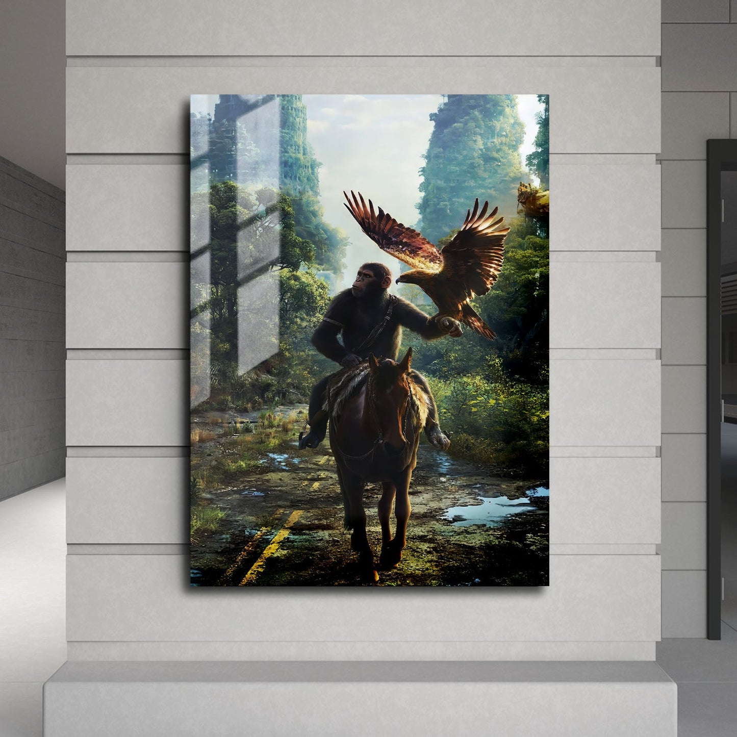 Flex Designs Metal Poster Kingdom of the Planet of the Apes Key Art 24 x 36" Home Goods - Movie 2024 Movie Metal Poster