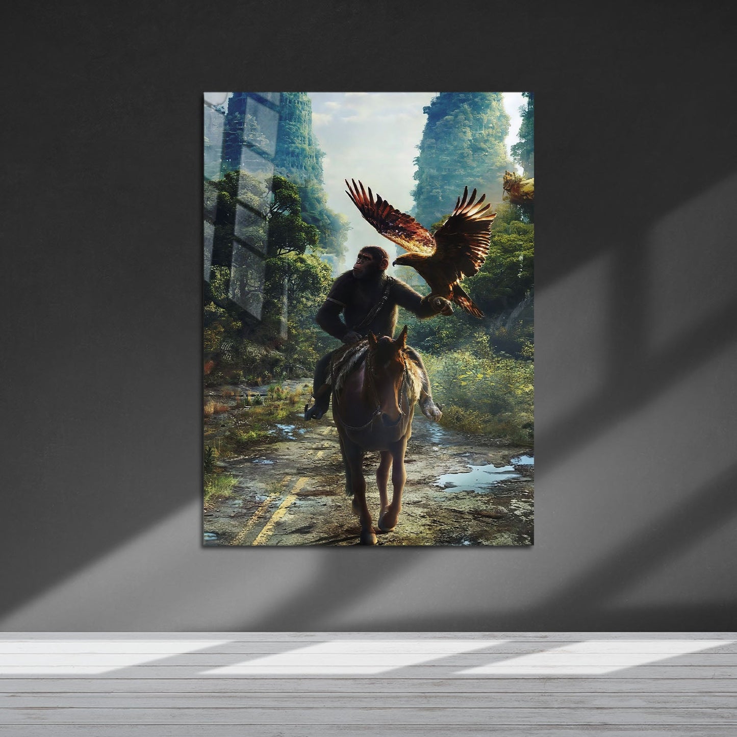 Flex Designs Metal Poster Kingdom of the Planet of the Apes Key Art 5 x 7" Home Goods - Movie 2024 Movie Metal Poster