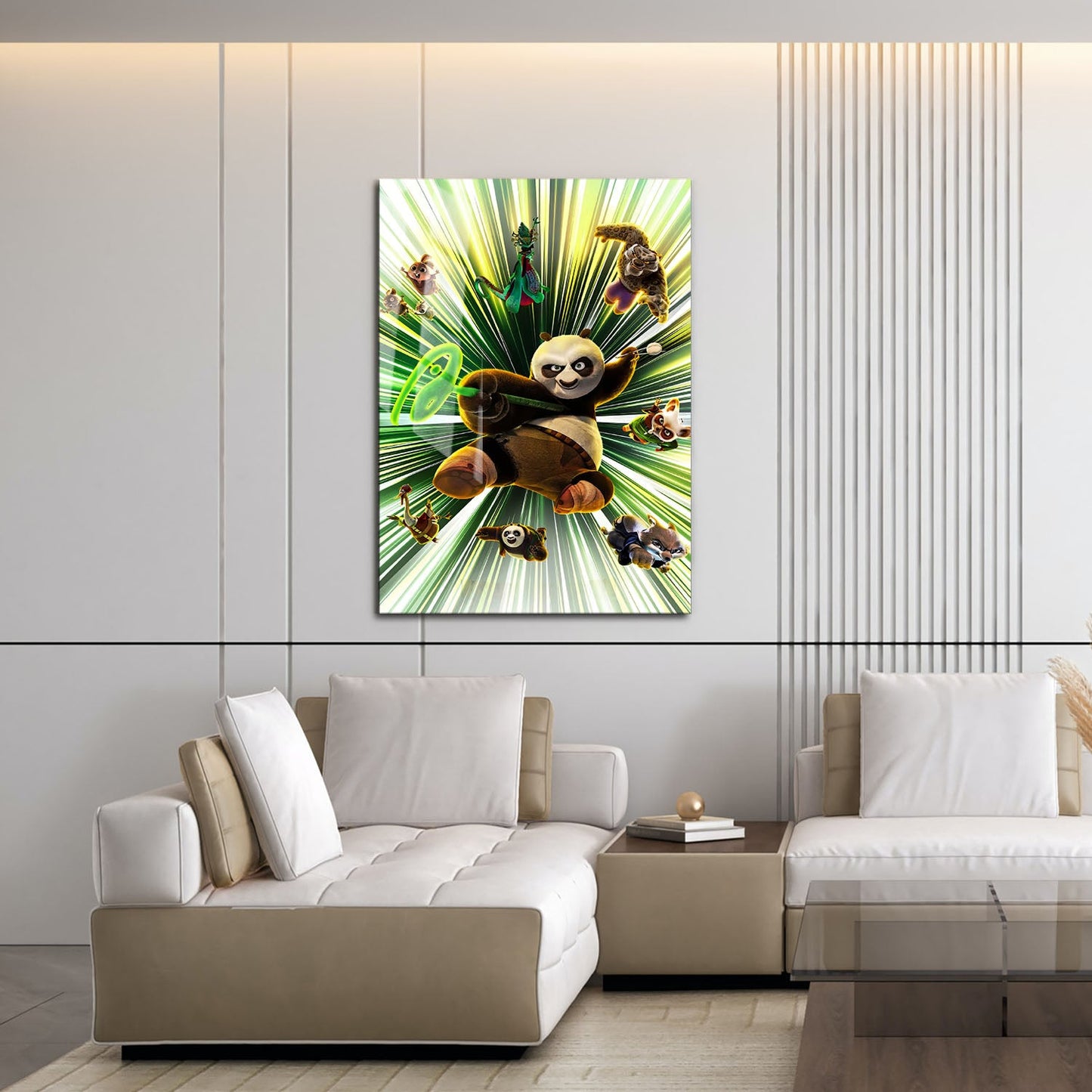 Flex Designs Metal Poster Kung Fu Panda 4 Textless 16 x 24" Home Goods - Movie 2024 Movie Metal Poster