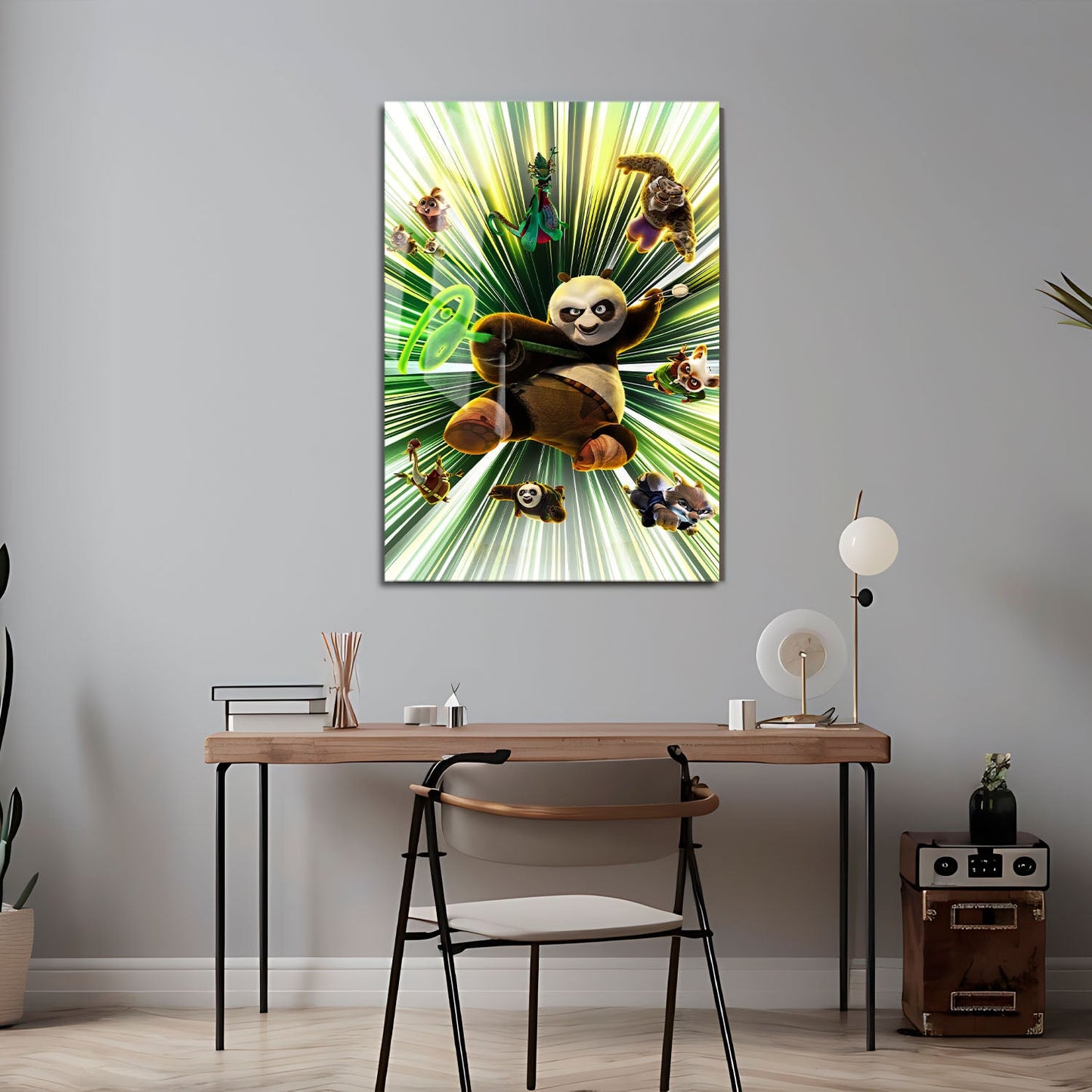 Flex Designs Metal Poster Kung Fu Panda 4 Textless 24 x 36" Home Goods - Movie 2024 Movie Metal Poster