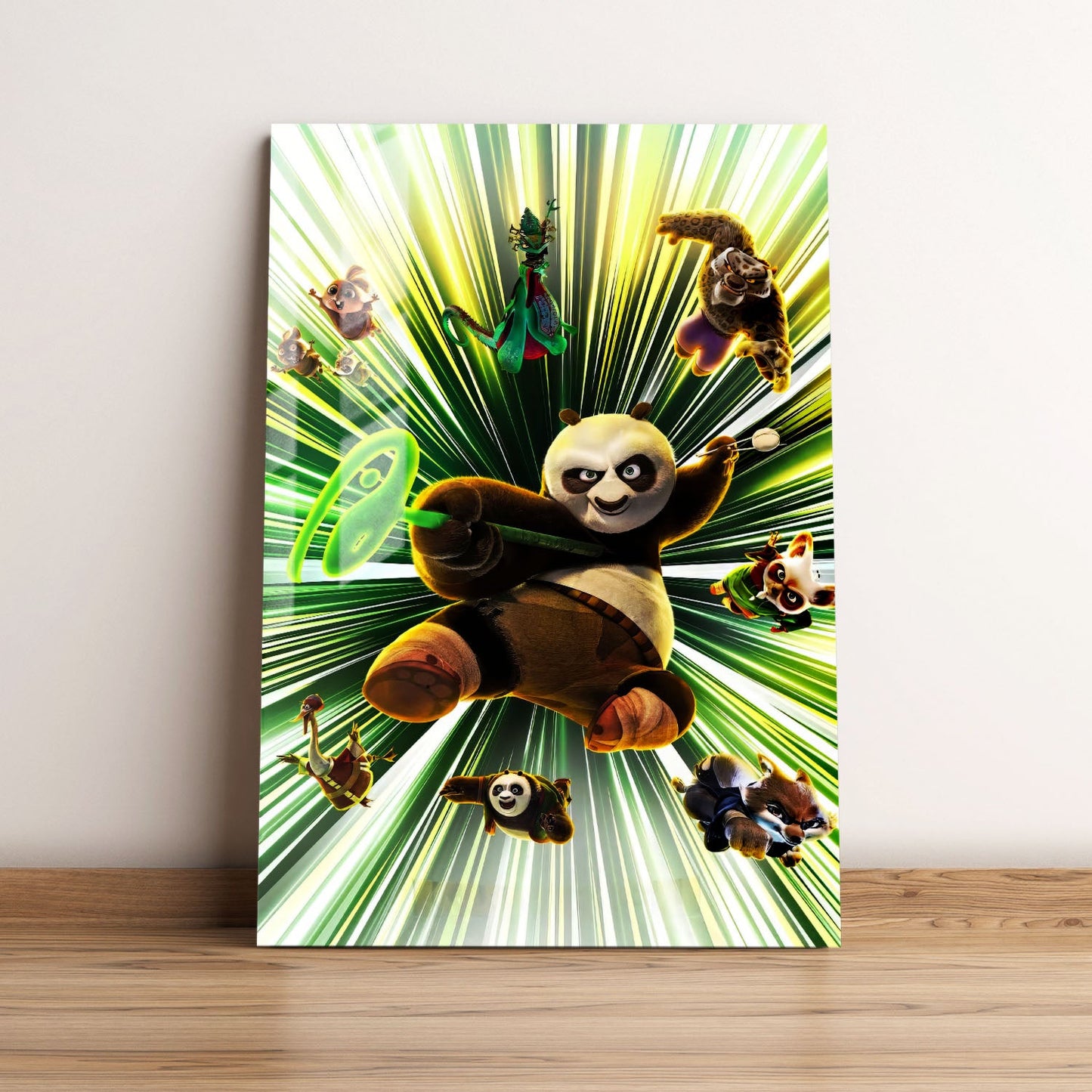 Kung Fu Panda 4 Textless Movie Metal Poster