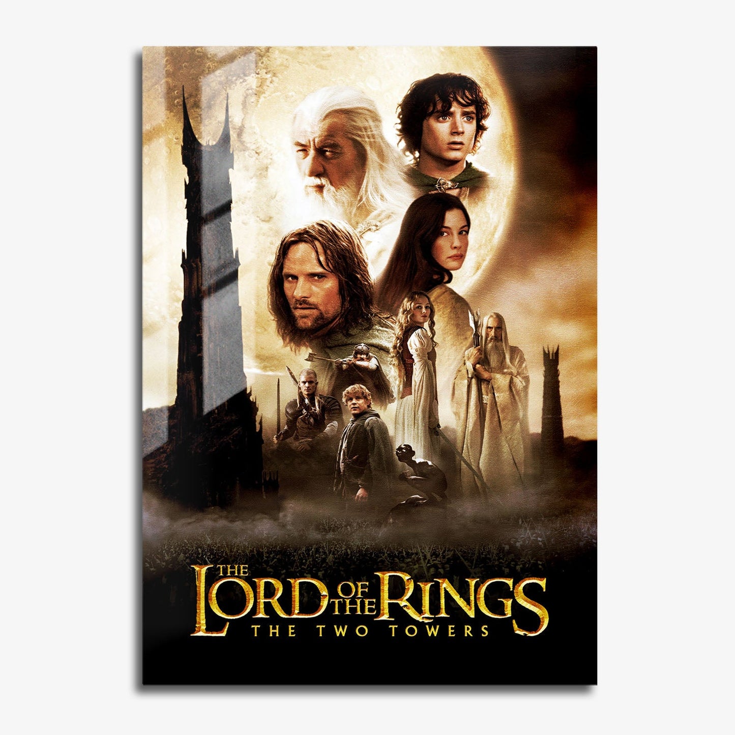 Flex Designs Metal Poster The Lord of the Rings The Two Towers 11 x 17" Home Goods - Movie 2002 Movie Metal Poster