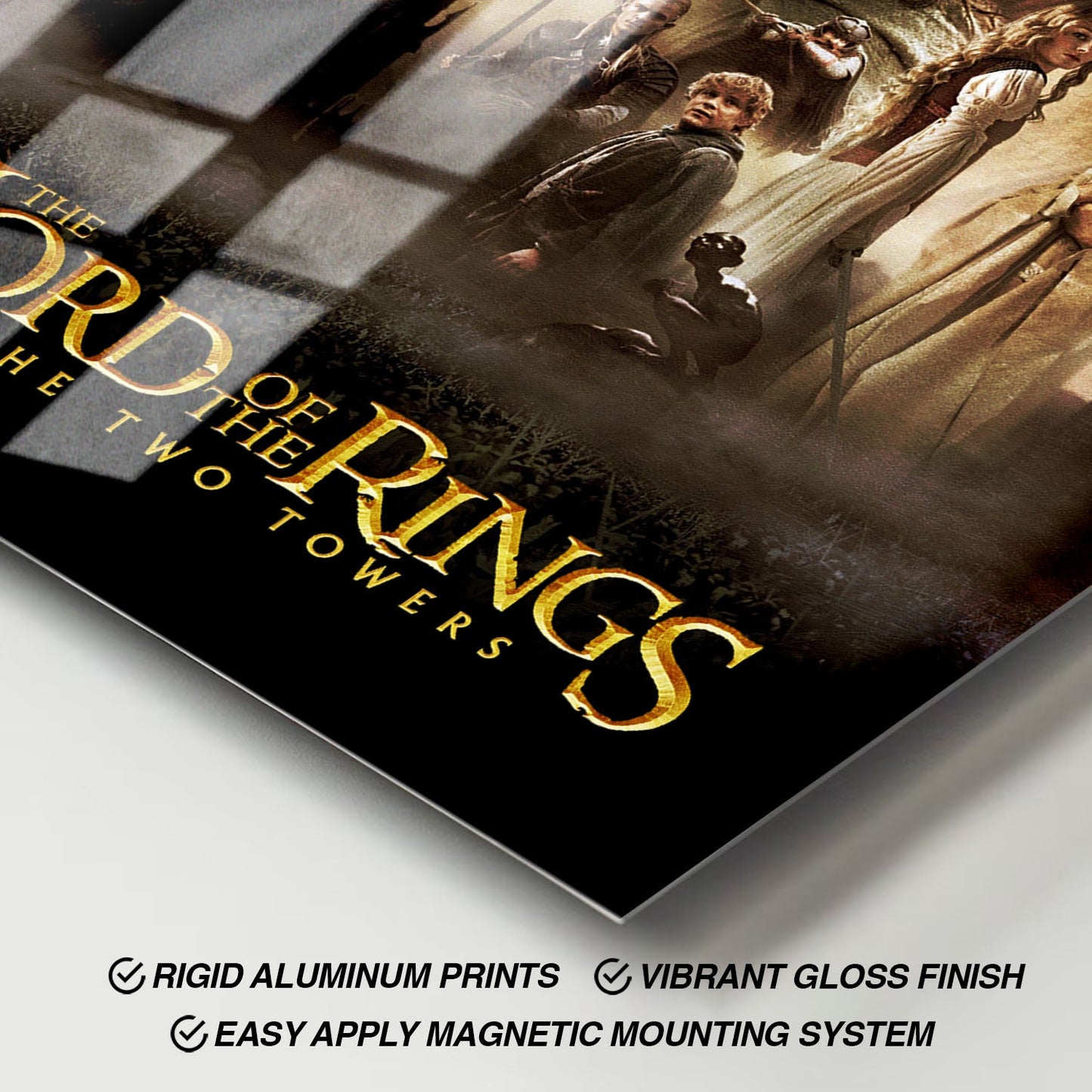 Flex Designs Metal Poster The Lord of the Rings The Two Towers 11 x 17" Home Goods - Movie 2002 Movie Metal Poster