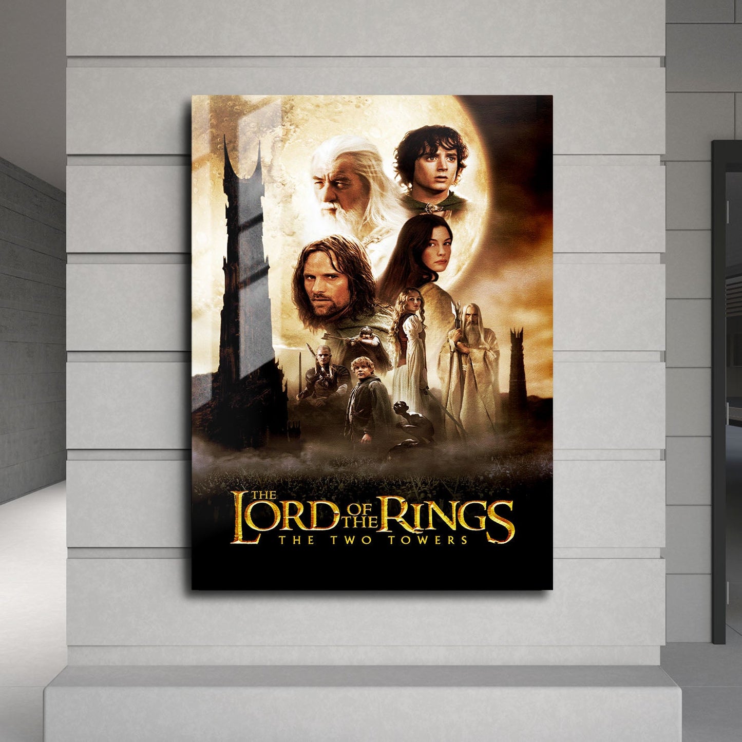 Flex Designs Metal Poster The Lord of the Rings The Two Towers 24 x 36" Home Goods - Movie 2002 Movie Metal Poster
