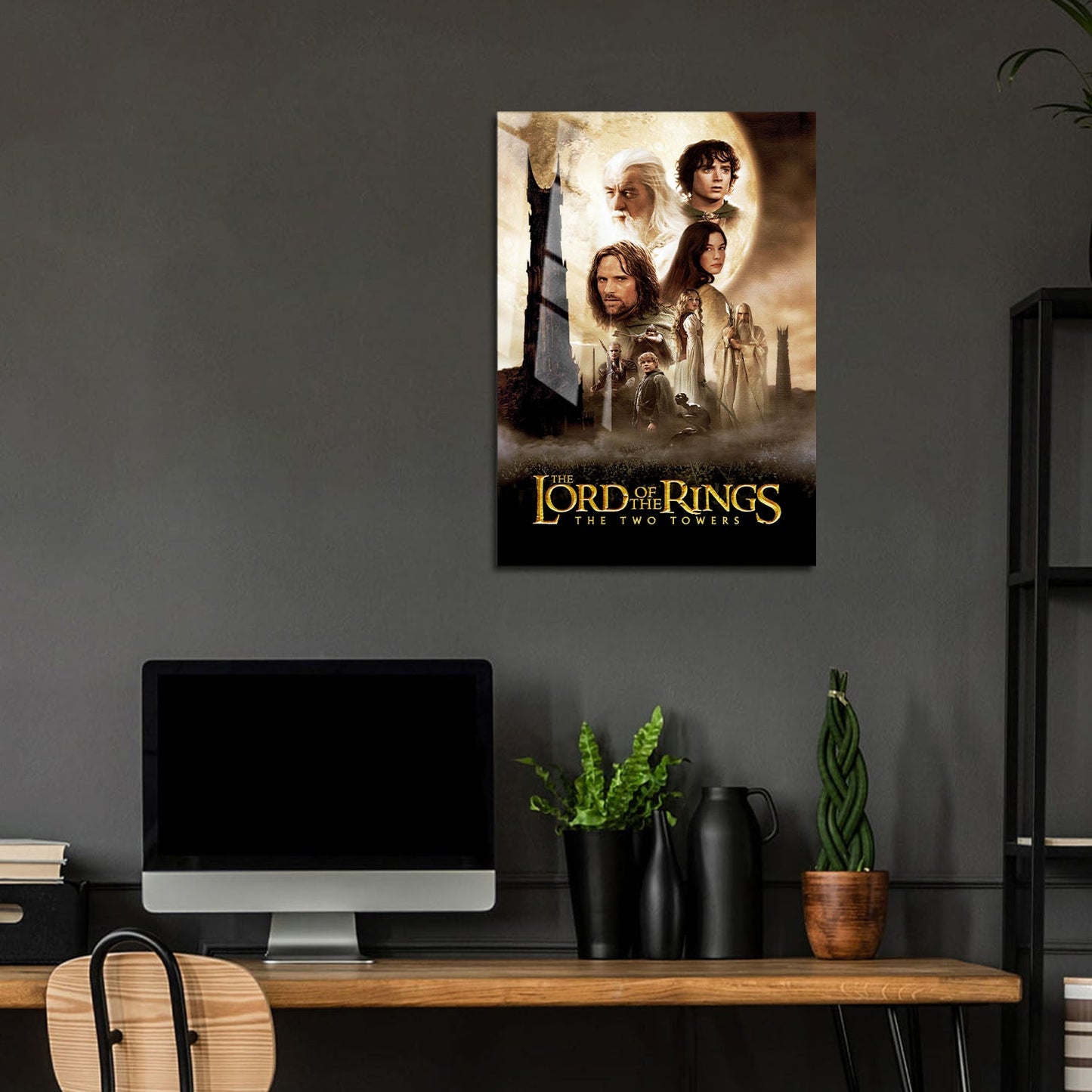 Flex Designs Metal Poster The Lord of the Rings The Two Towers 5 x 7" Home Goods - Movie 2002 Movie Metal Poster