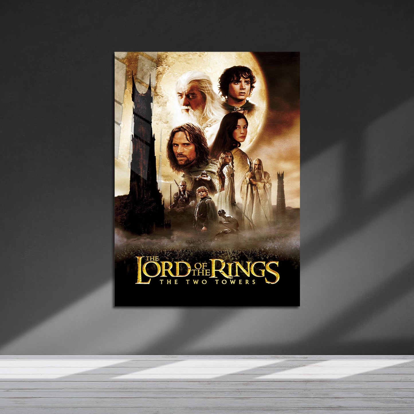Flex Designs Metal Poster The Lord of the Rings The Two Towers 5 x 7" Home Goods - Movie 2002 Movie Metal Poster