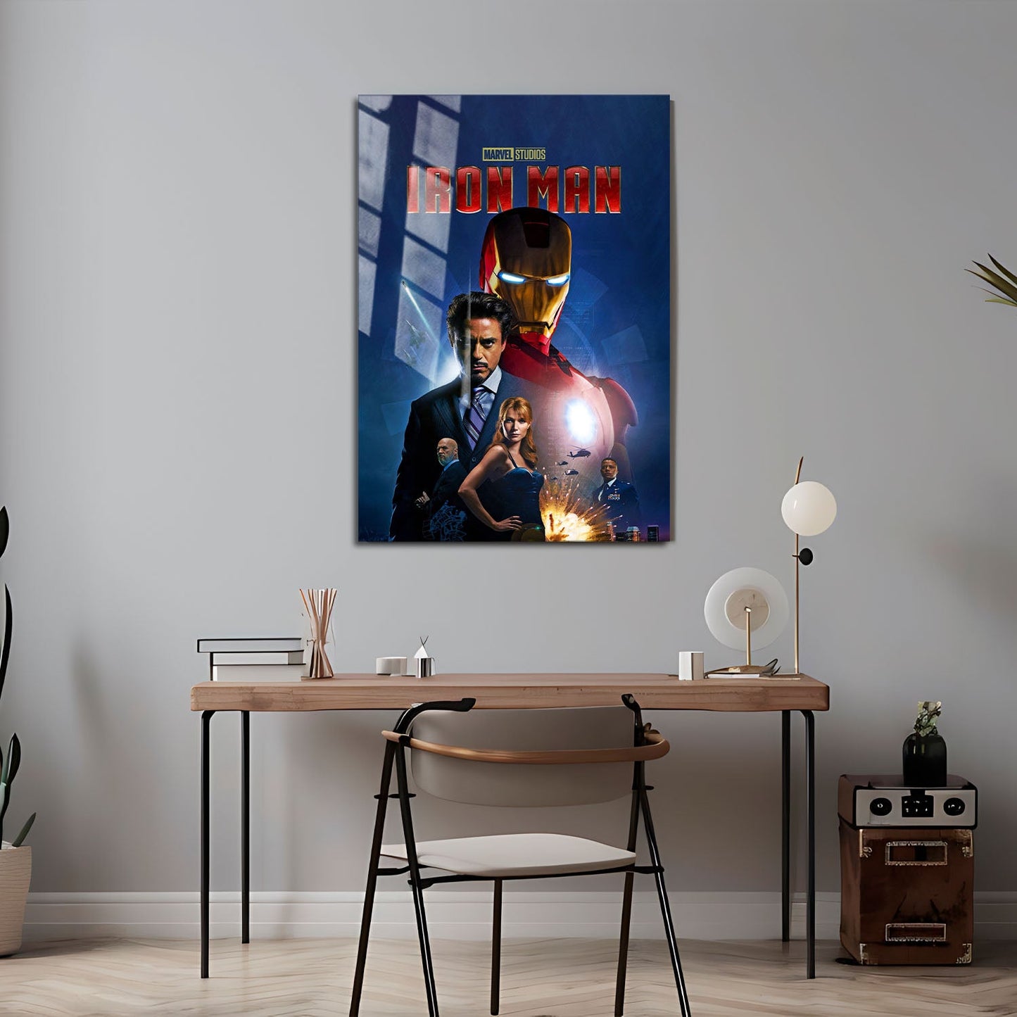 Flex Designs Metal Poster Iron Man 24 x 36" Home Goods - Movie 2008 Movie Metal Poster
