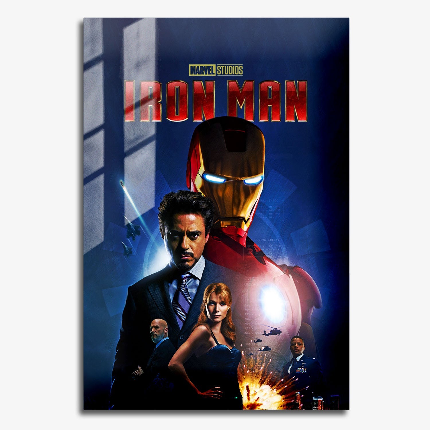 Flex Designs Metal Poster Iron Man 11 x 17" Home Goods - Movie 2008 Movie Metal Poster