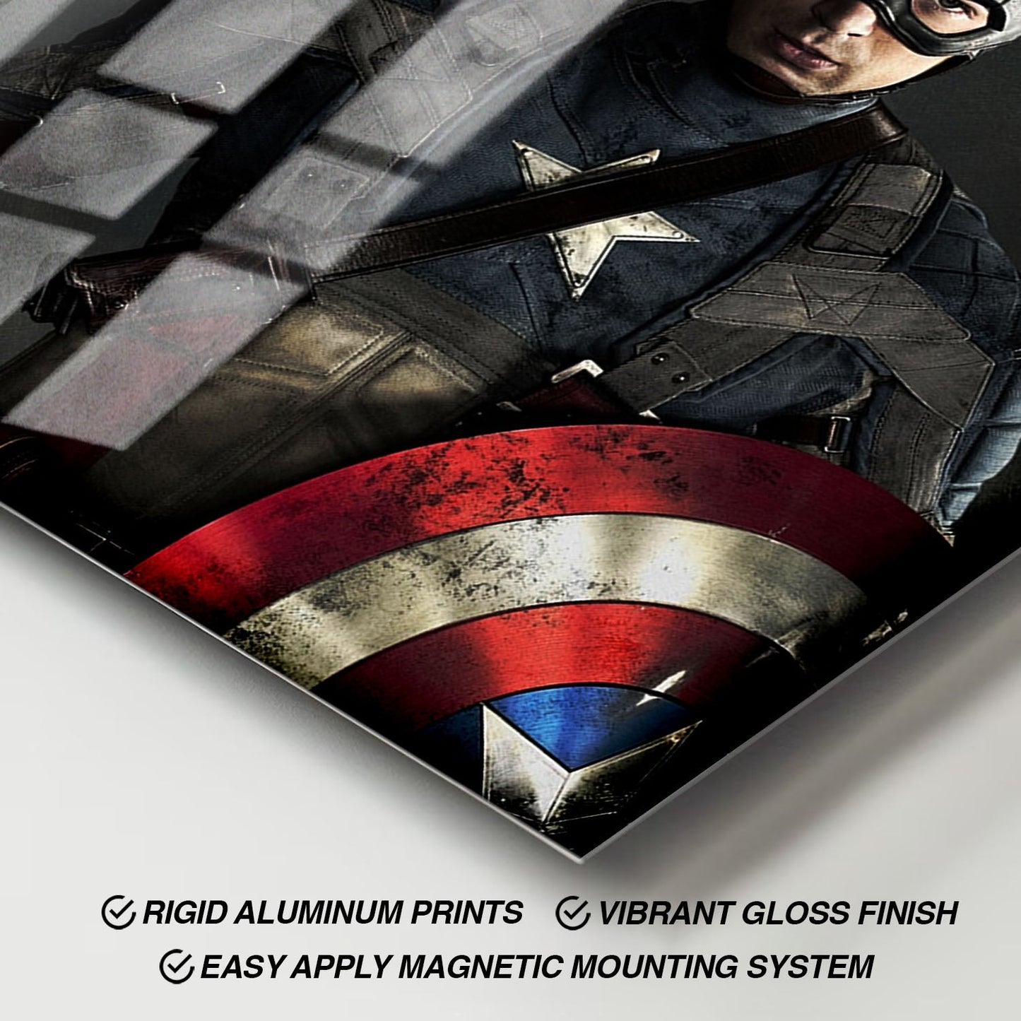 Flex Designs Metal Poster Captain America The First Avenger 11 x 17" Home Goods - Movie 2011 Movie Metal Poster