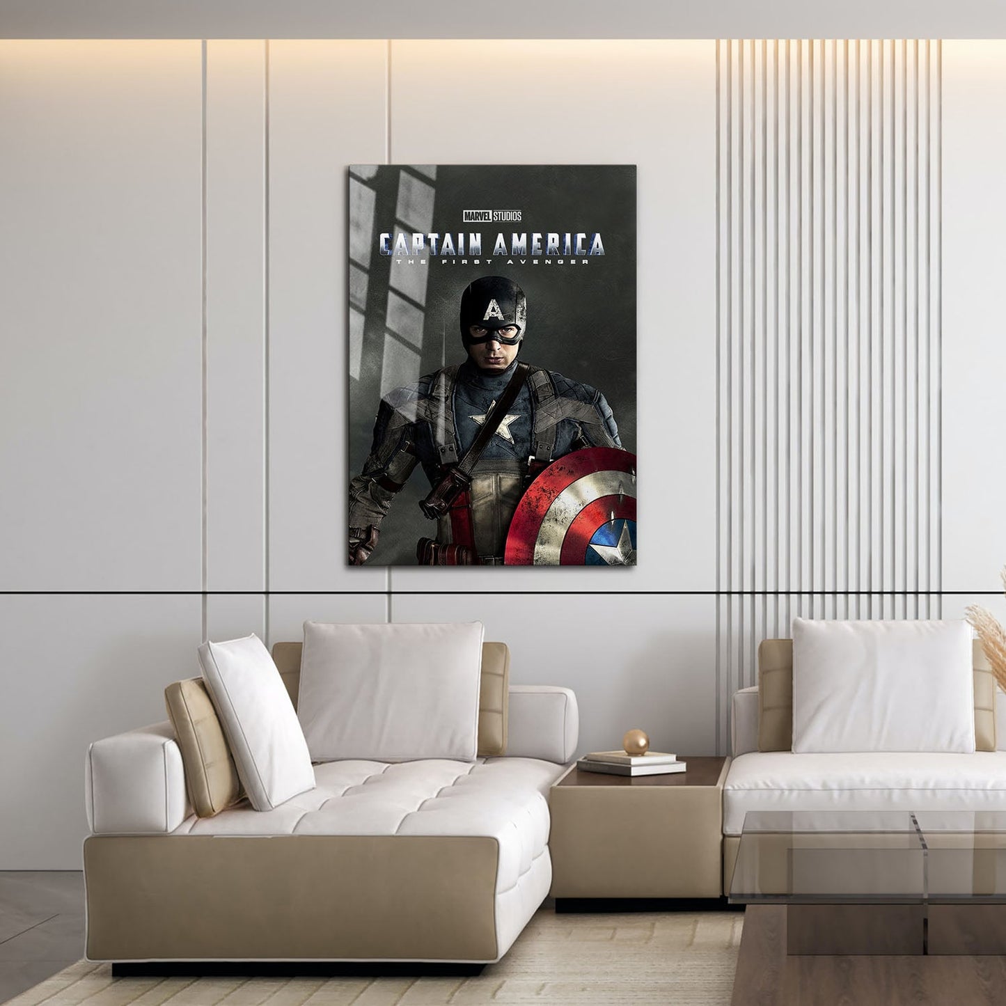 Flex Designs Metal Poster Captain America The First Avenger 16 x 24" Home Goods - Movie 2011 Movie Metal Poster