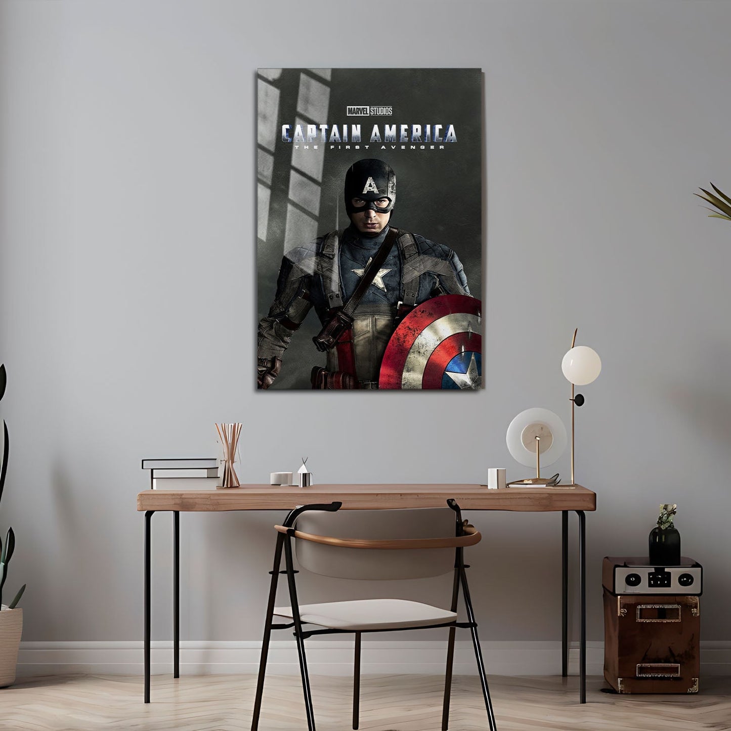 Flex Designs Metal Poster Captain America The First Avenger 24 x 36" Home Goods - Movie 2011 Movie Metal Poster