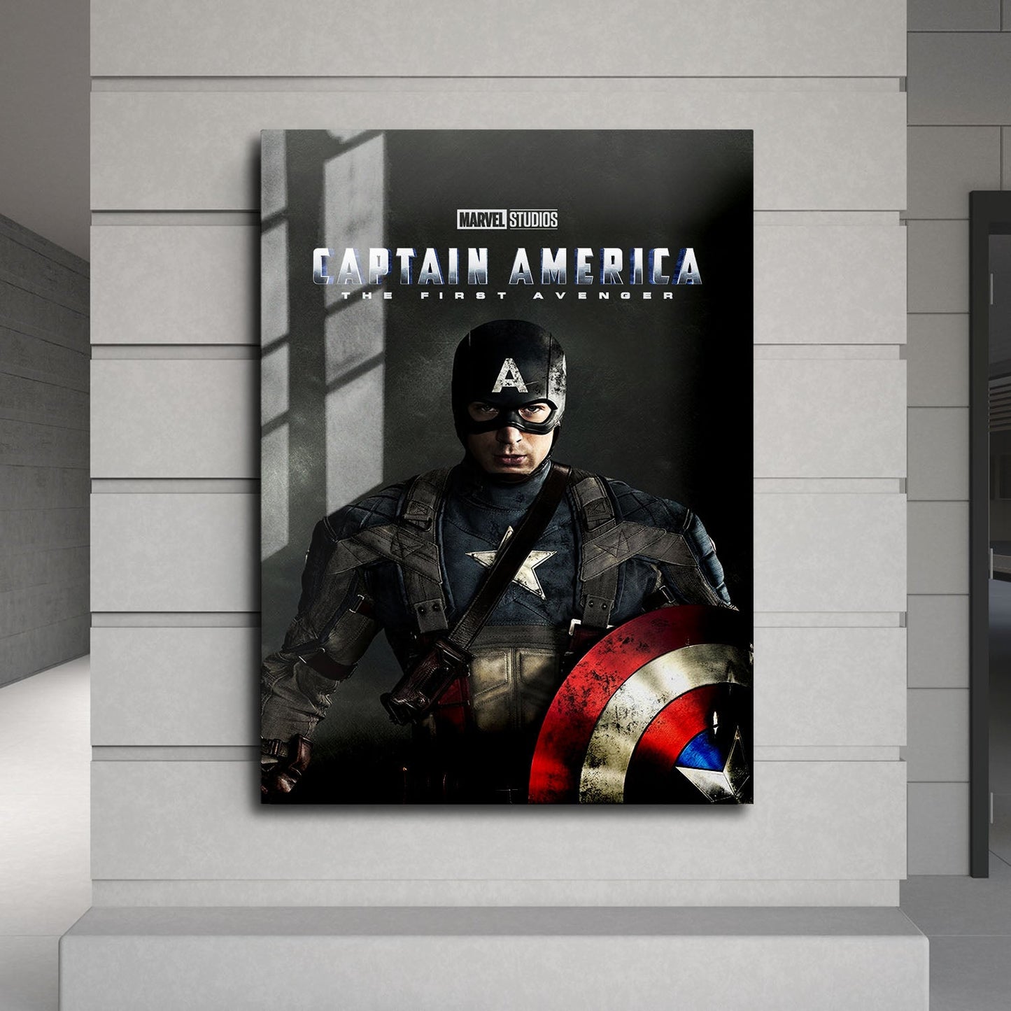 Flex Designs Metal Poster Captain America The First Avenger 24 x 36" Home Goods - Movie 2011 Movie Metal Poster