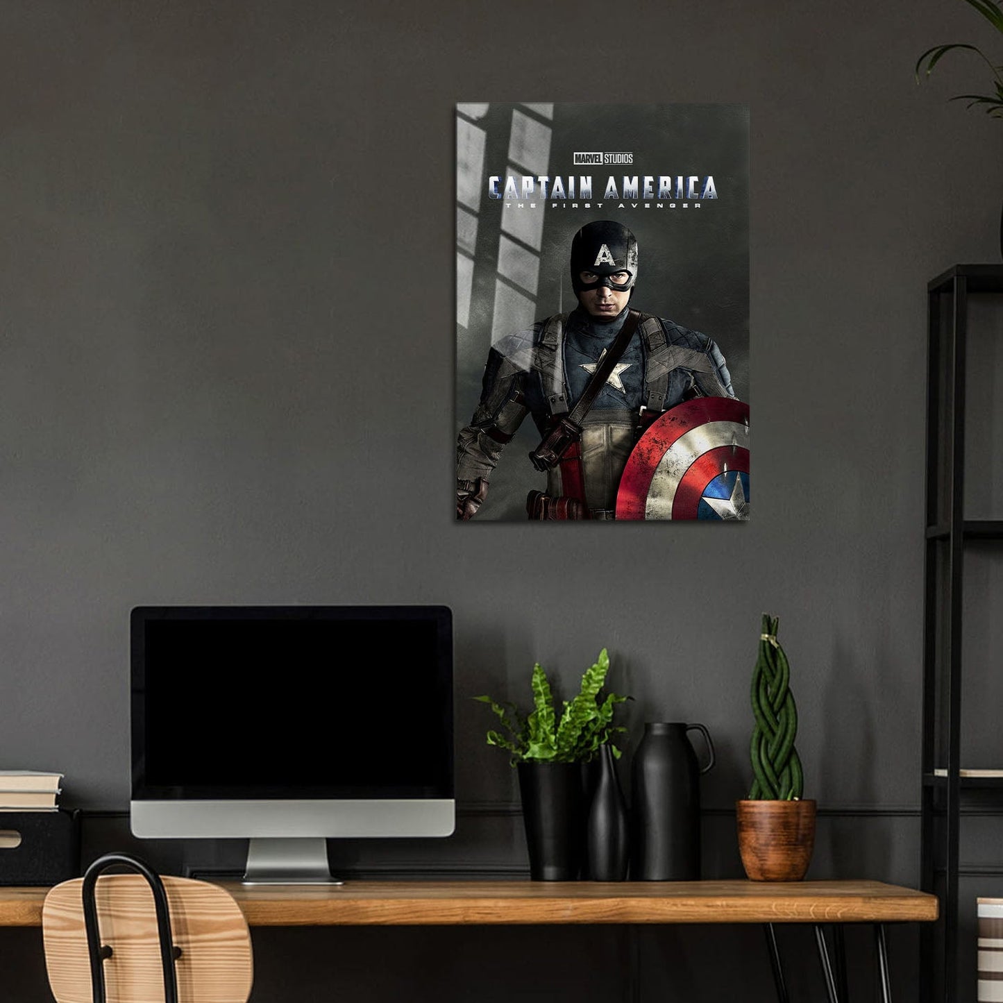 Flex Designs Metal Poster Captain America The First Avenger 5 x 7" Home Goods - Movie 2011 Movie Metal Poster