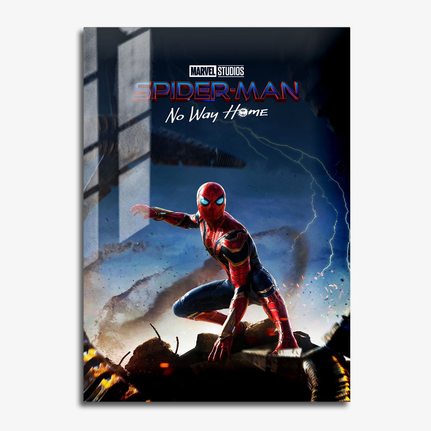 Flex Designs Metal Poster Spider-Man No Way Home 11 x 17" Home Goods - Movie 2021 Movie Metal Poster