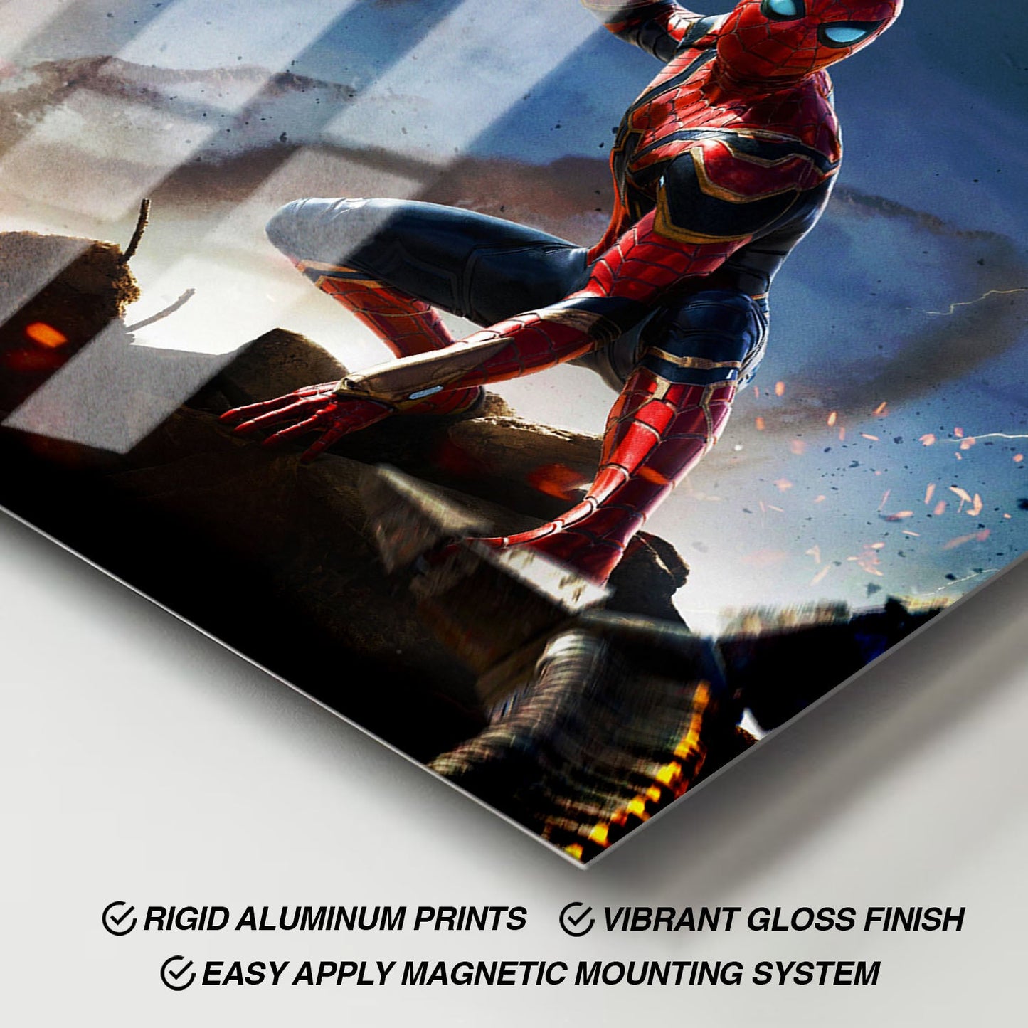 Flex Designs Metal Poster Spider-Man No Way Home 11 x 17" Home Goods - Movie 2021 Movie Metal Poster