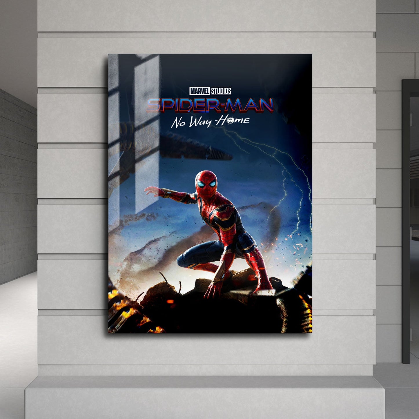 Flex Designs Metal Poster Spider-Man No Way Home 24 x 36" Home Goods - Movie 2021 Movie Metal Poster