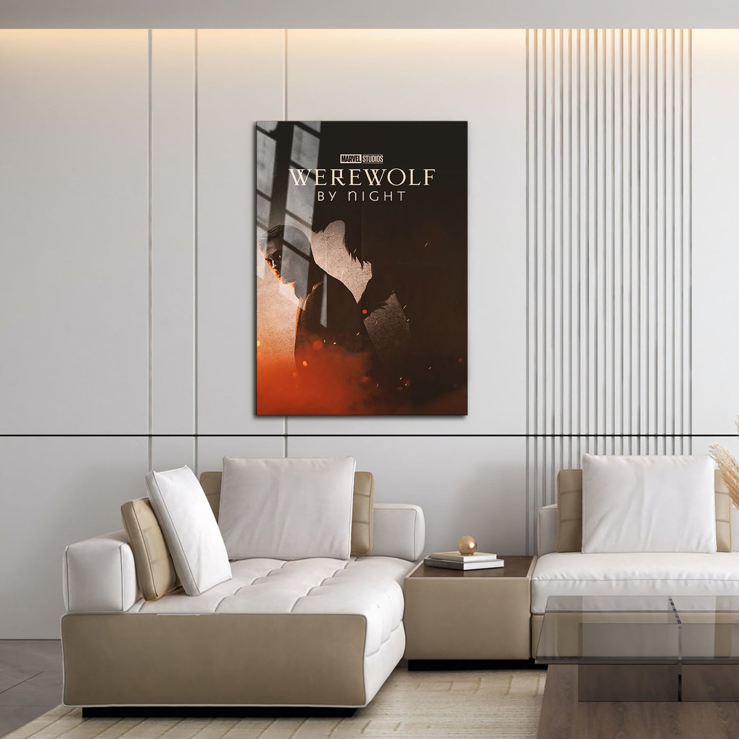 Flex Designs Metal Poster Werewolf by Night 16 x 24" Home Goods - Movie 2022 Movie Metal Poster