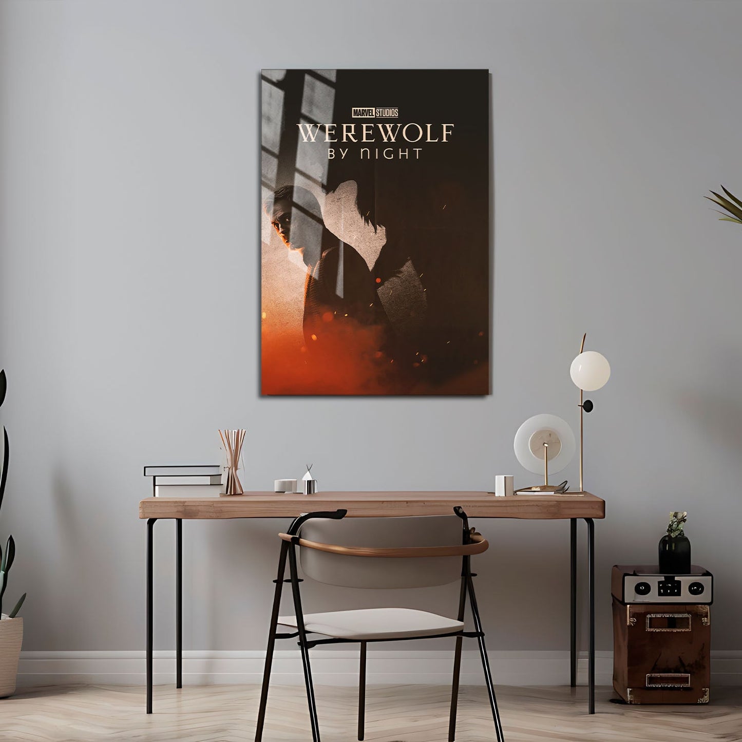 Flex Designs Metal Poster Werewolf by Night 24 x 36" Home Goods - Movie 2022 Movie Metal Poster