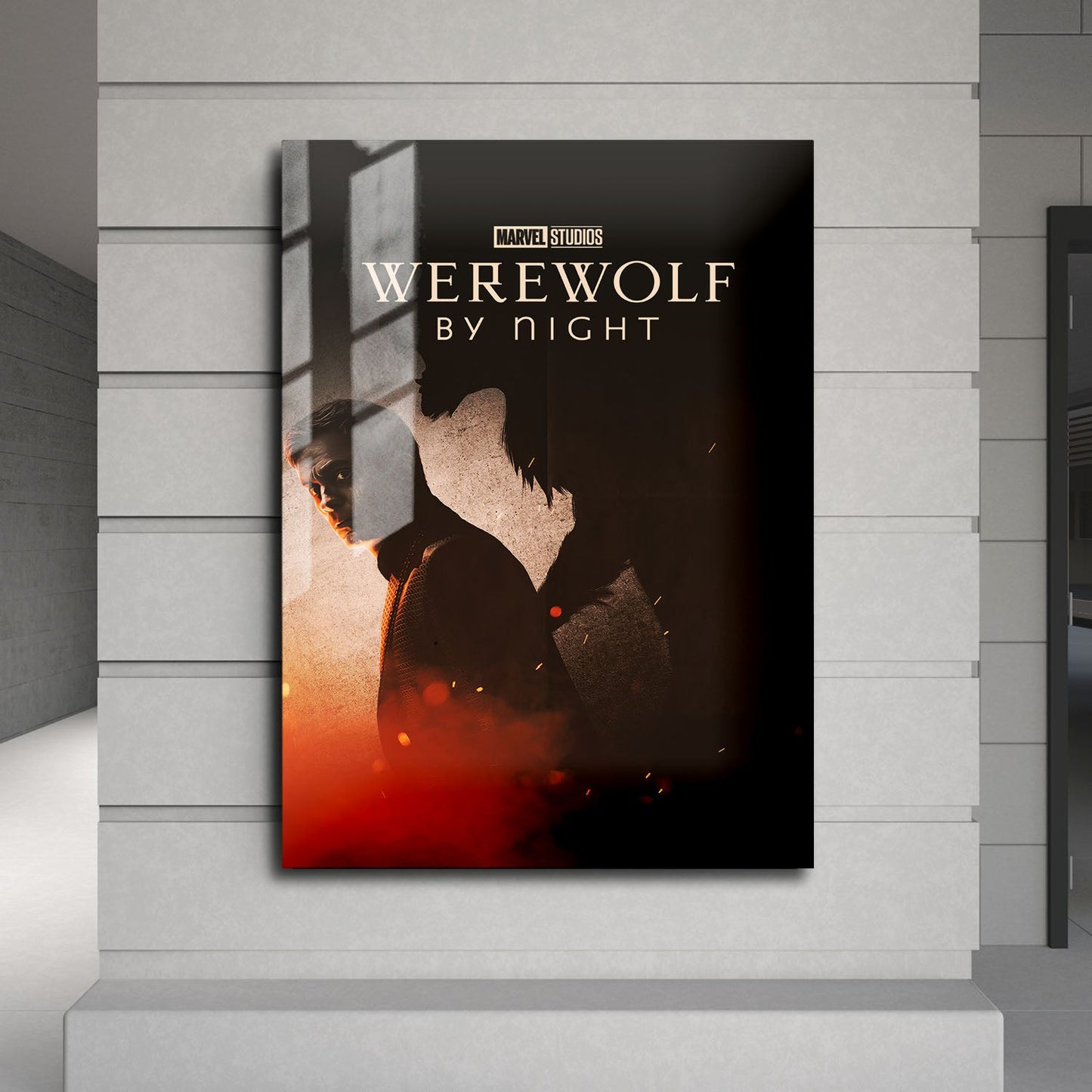 Flex Designs Metal Poster Werewolf by Night 24 x 36" Home Goods - Movie 2022 Movie Metal Poster