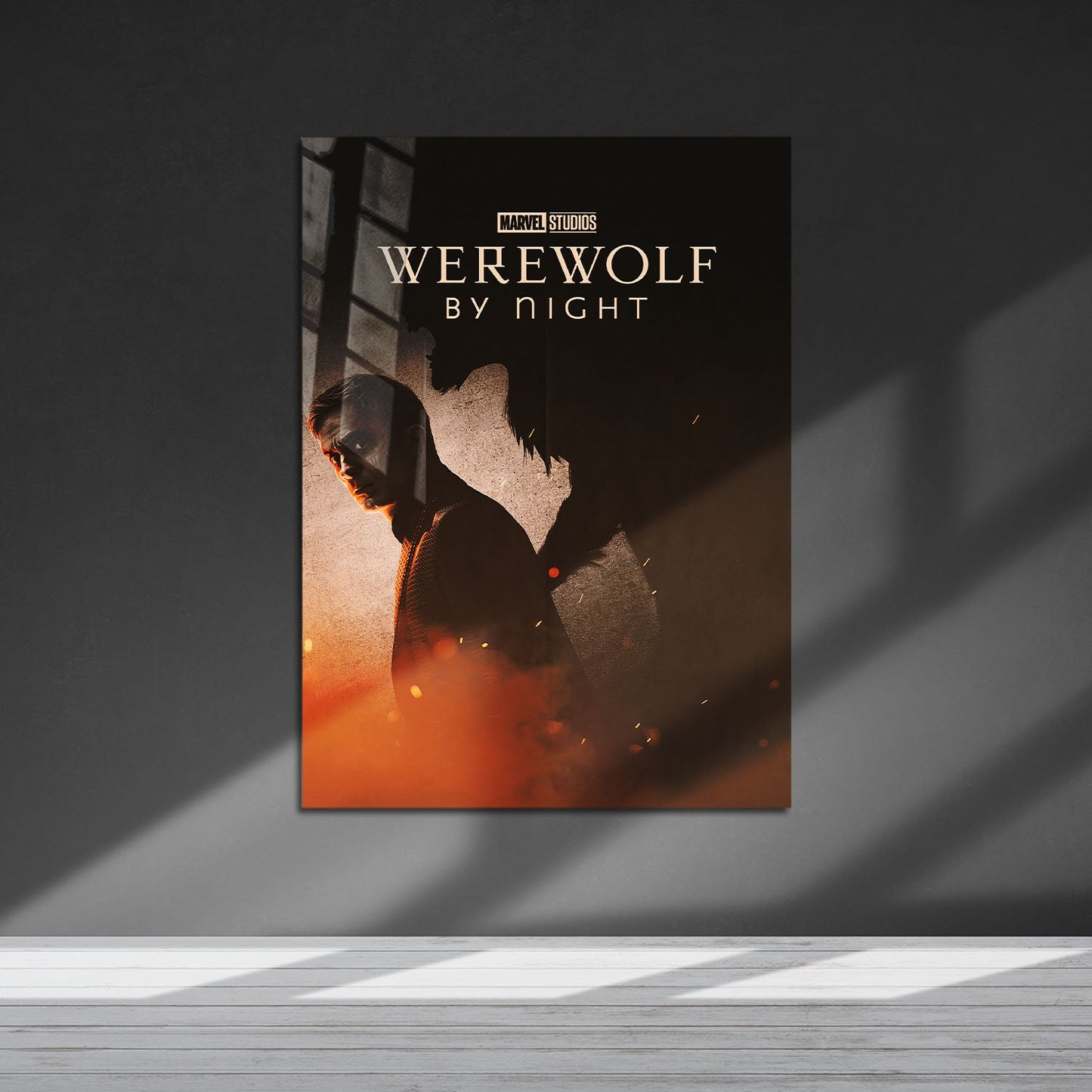 Flex Designs Metal Poster Werewolf by Night 5 x 7" Home Goods - Movie 2022 Movie Metal Poster