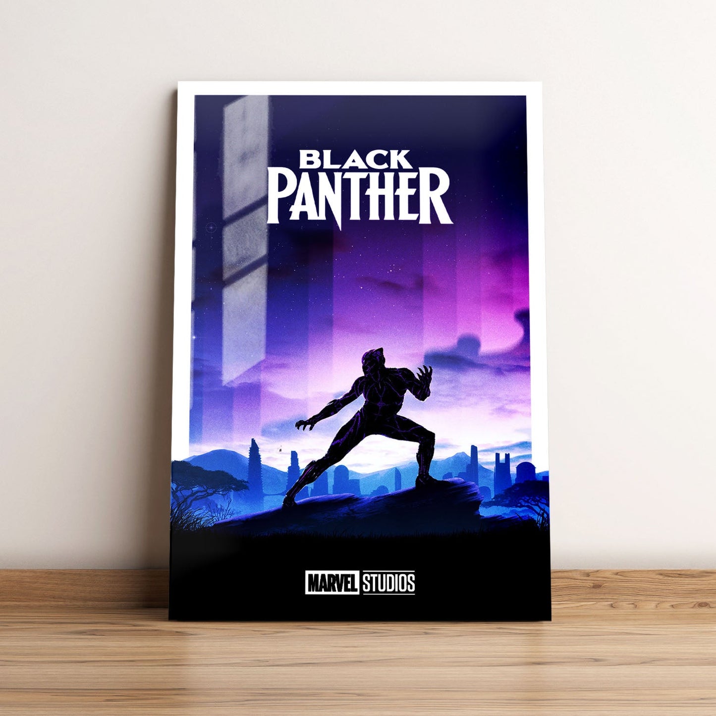 Black Panther Minimalist Movie Metal Poster
