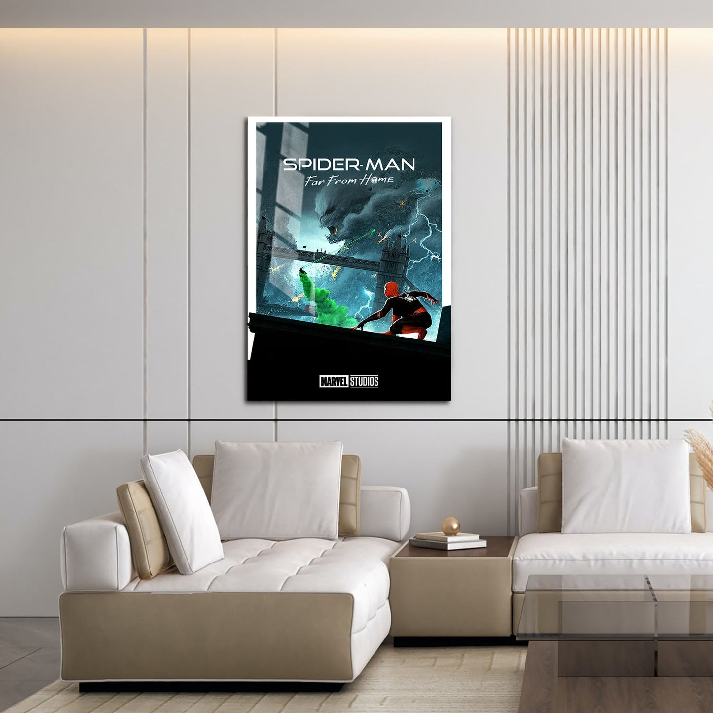 Flex Designs Metal Poster Spider-Man Far From Home Minimalist 16 x 24" Home Goods - Movie 2019 Movie Metal Poster