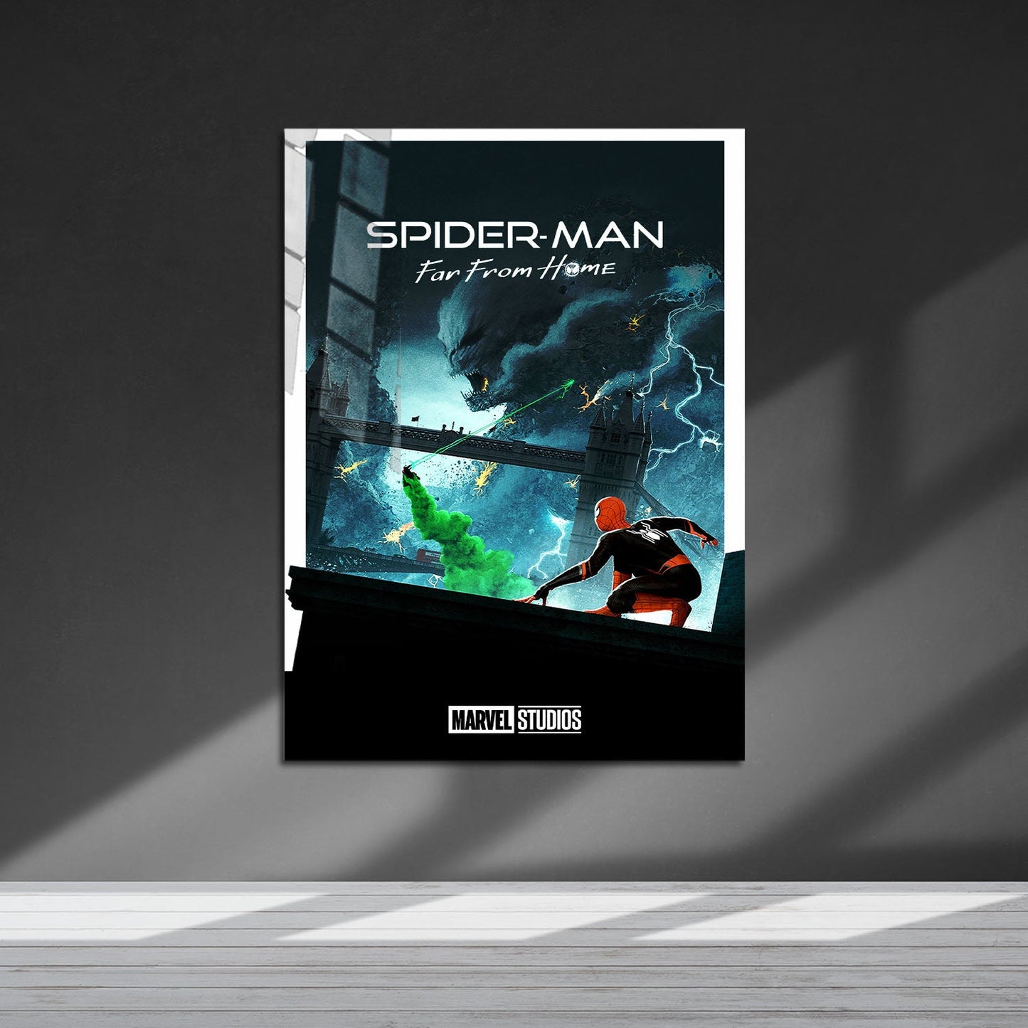 Flex Designs Metal Poster Spider-Man Far From Home Minimalist 5 x 7" Home Goods - Movie 2019 Movie Metal Poster