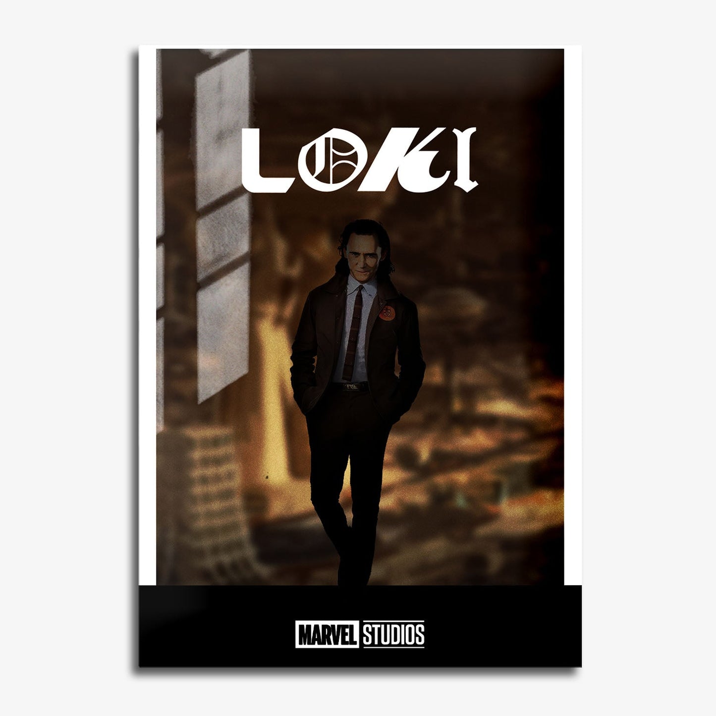 Flex Designs Metal Poster Loki Minimalist 11 x 17" Home Goods - TV Show 2021 TV Show Metal Poster
