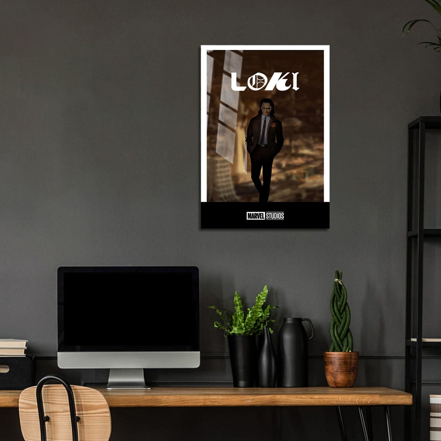 Flex Designs Metal Poster Loki Minimalist 5 x 7" Home Goods - TV Show 2021 TV Show Metal Poster