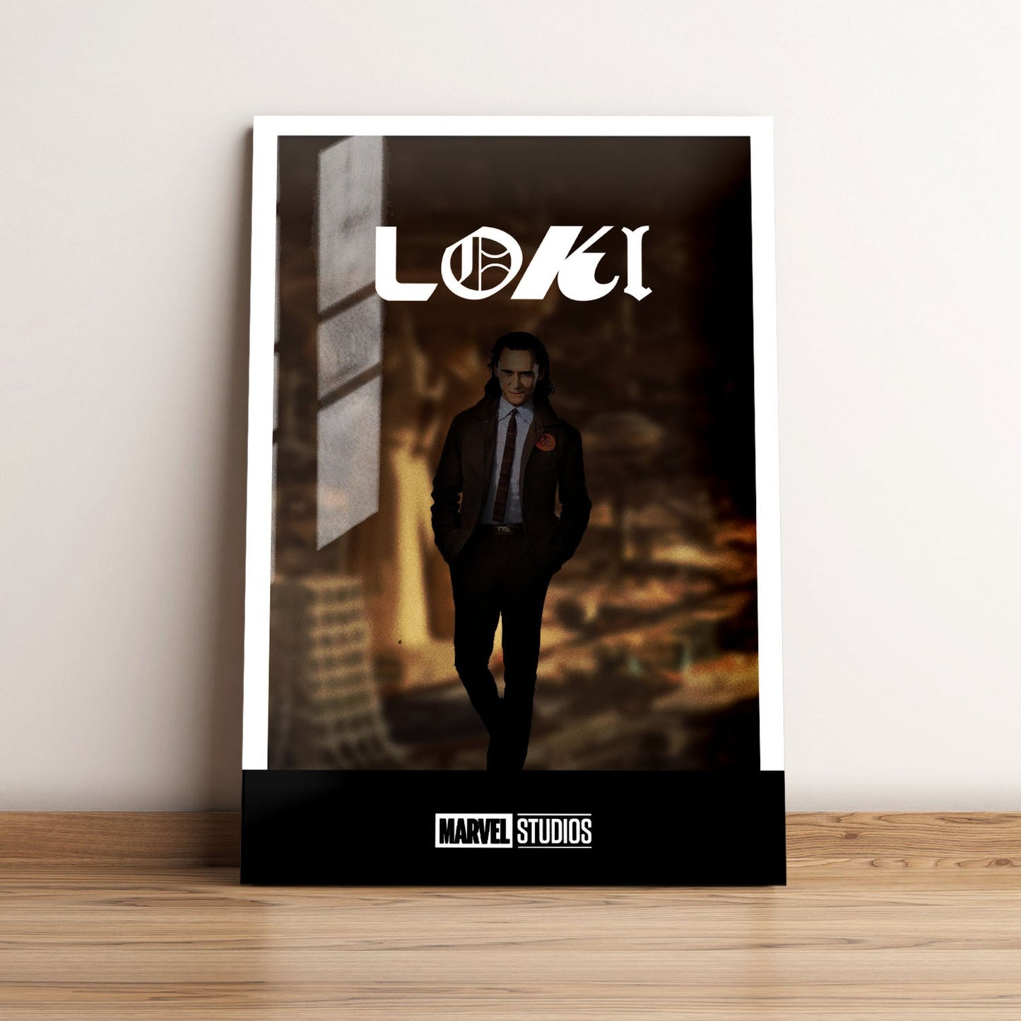 Loki Minimalist TV Show Metal Poster