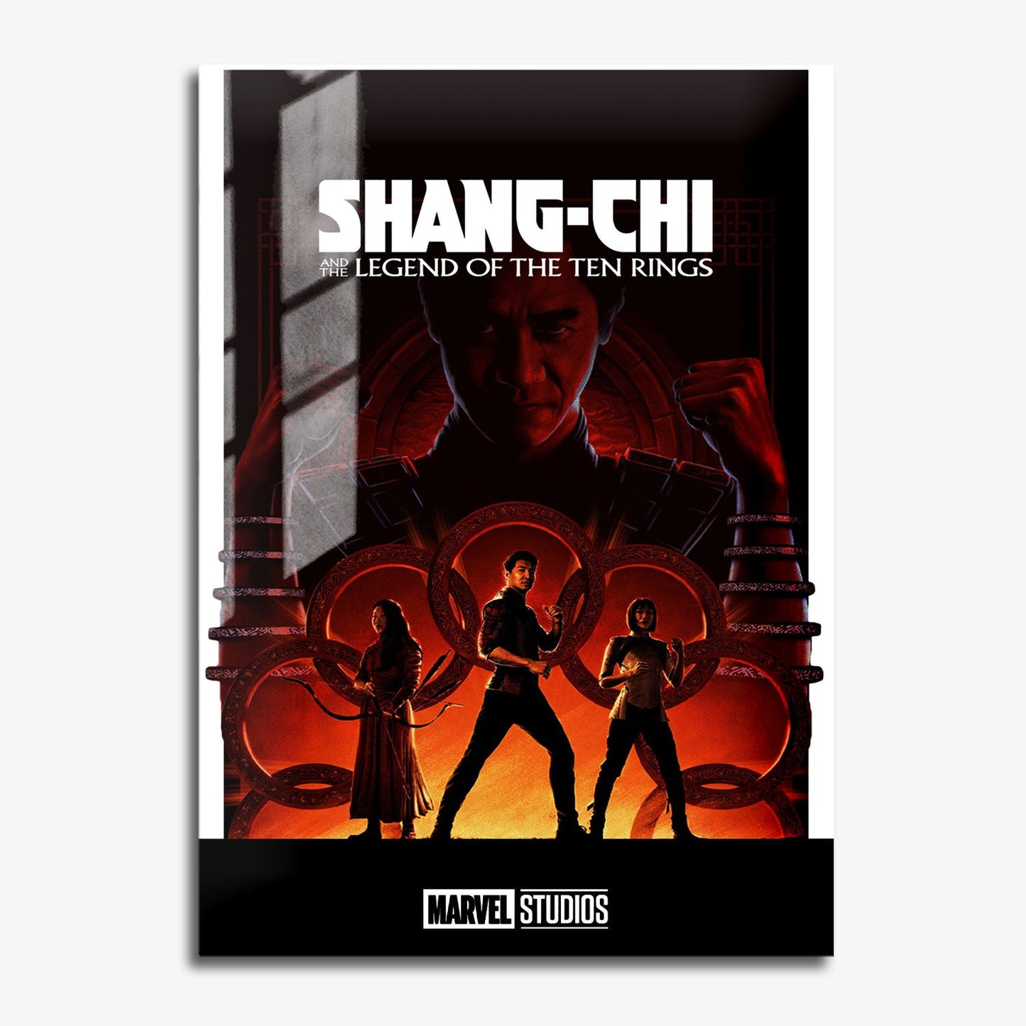 Flex Designs Metal Poster Shang-Chi and the Legend of the Ten Rings Minimalist 11 x 17" Home Goods - Movie 2021 Movie Metal Poster