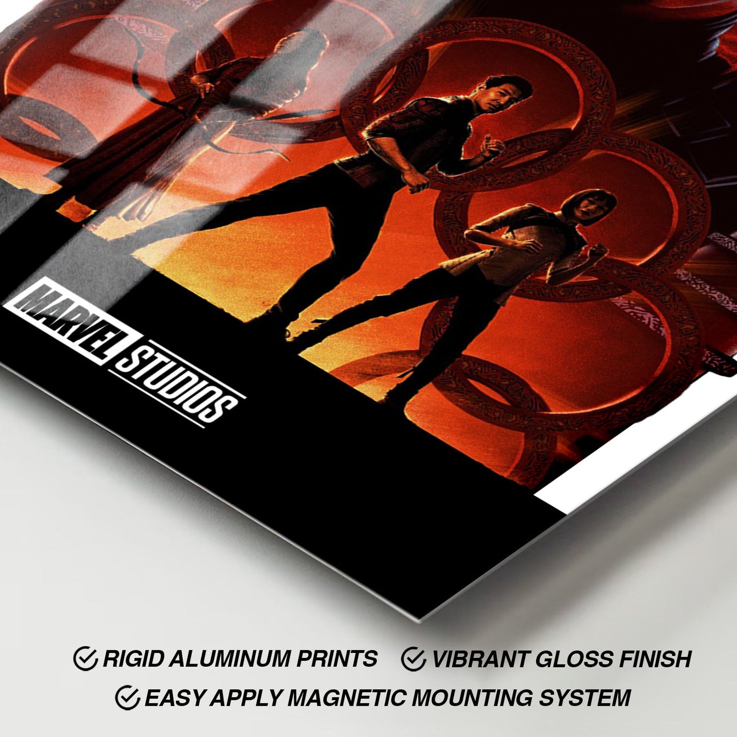 Flex Designs Metal Poster Shang-Chi and the Legend of the Ten Rings Minimalist 11 x 17" Home Goods - Movie 2021 Movie Metal Poster