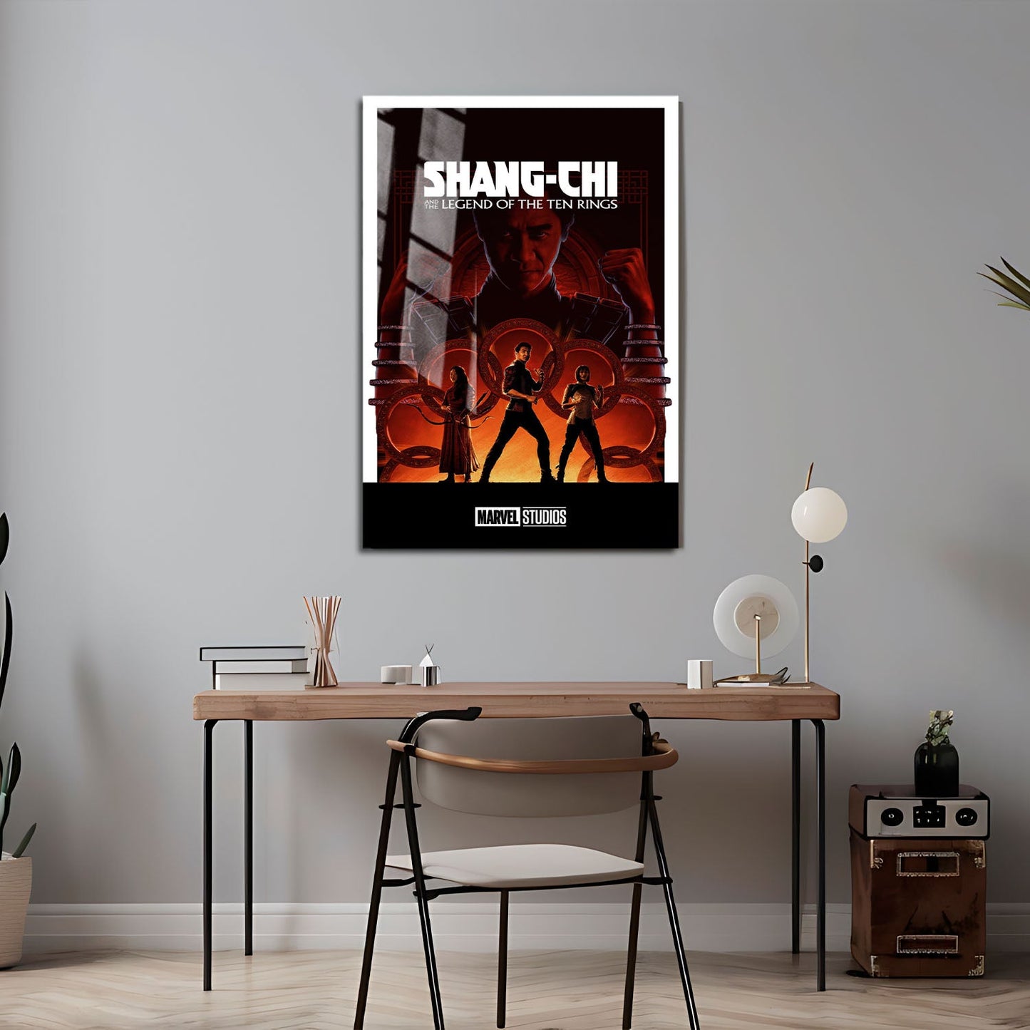 Flex Designs Metal Poster Shang-Chi and the Legend of the Ten Rings Minimalist 24 x 36" Home Goods - Movie 2021 Movie Metal Poster