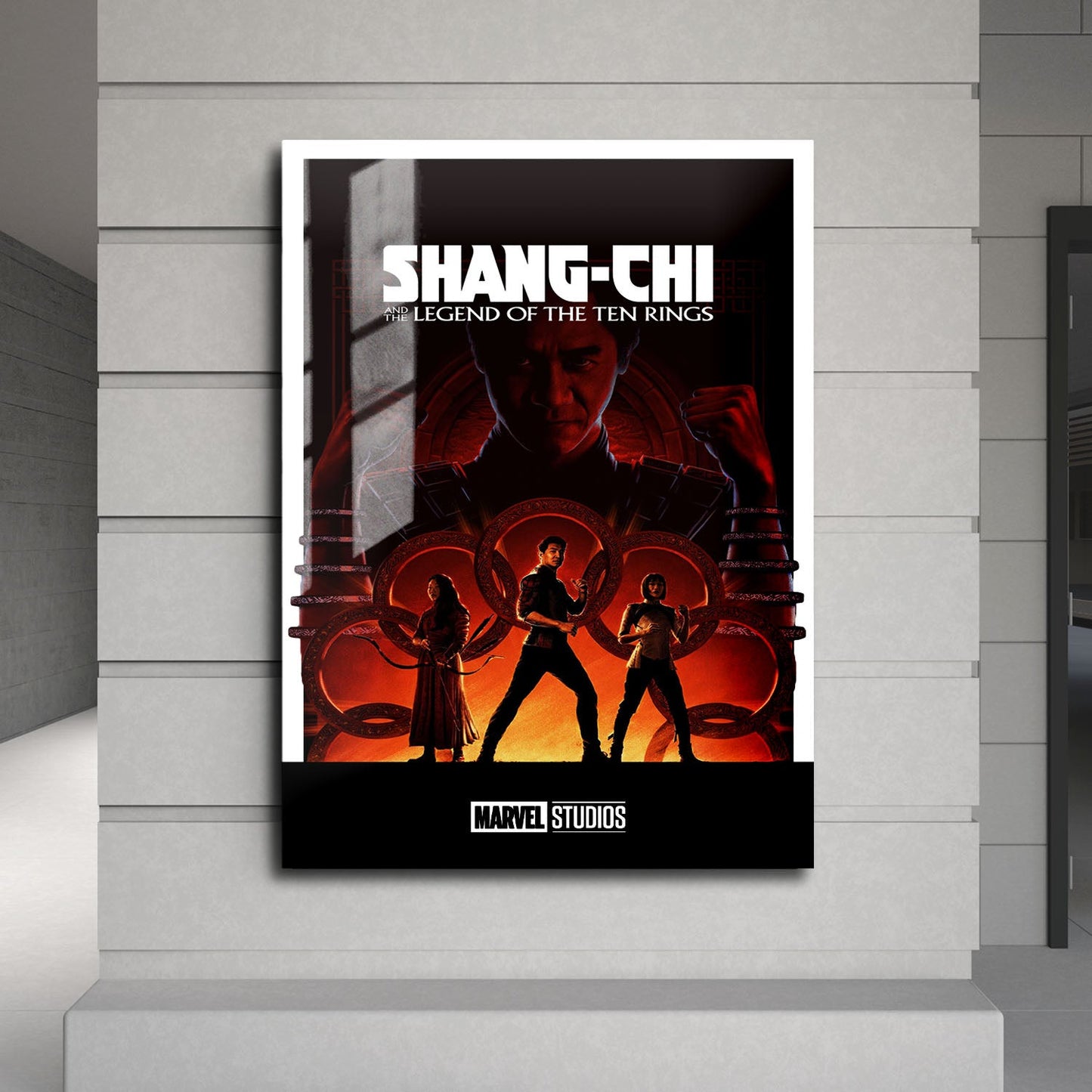 Flex Designs Metal Poster Shang-Chi and the Legend of the Ten Rings Minimalist 24 x 36" Home Goods - Movie 2021 Movie Metal Poster