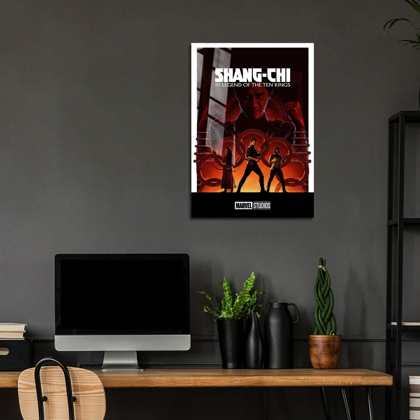 Flex Designs Metal Poster Shang-Chi and the Legend of the Ten Rings Minimalist 5 x 7" Home Goods - Movie 2021 Movie Metal Poster