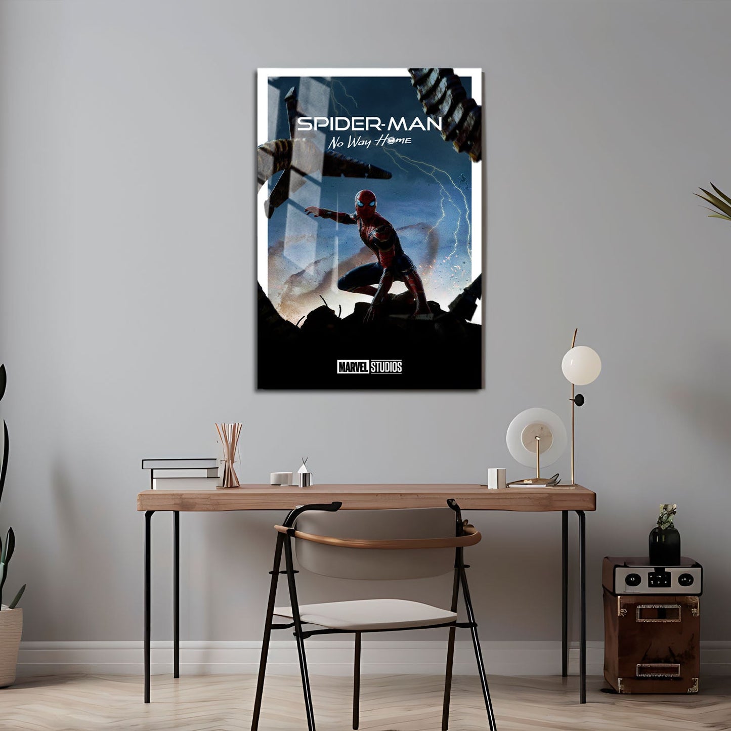 Flex Designs Metal Poster Spider-Man No Way Home Minimalist 24 x 36" Home Goods - Movie 2021 Movie Metal Poster