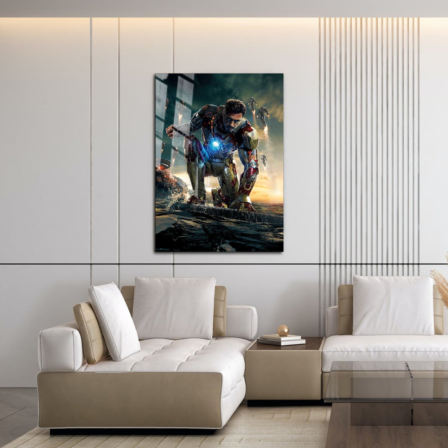 Flex Designs Metal Poster Iron Man 3 Textless 16 x 24" Home Goods - Movie 2013 Movie Metal Poster
