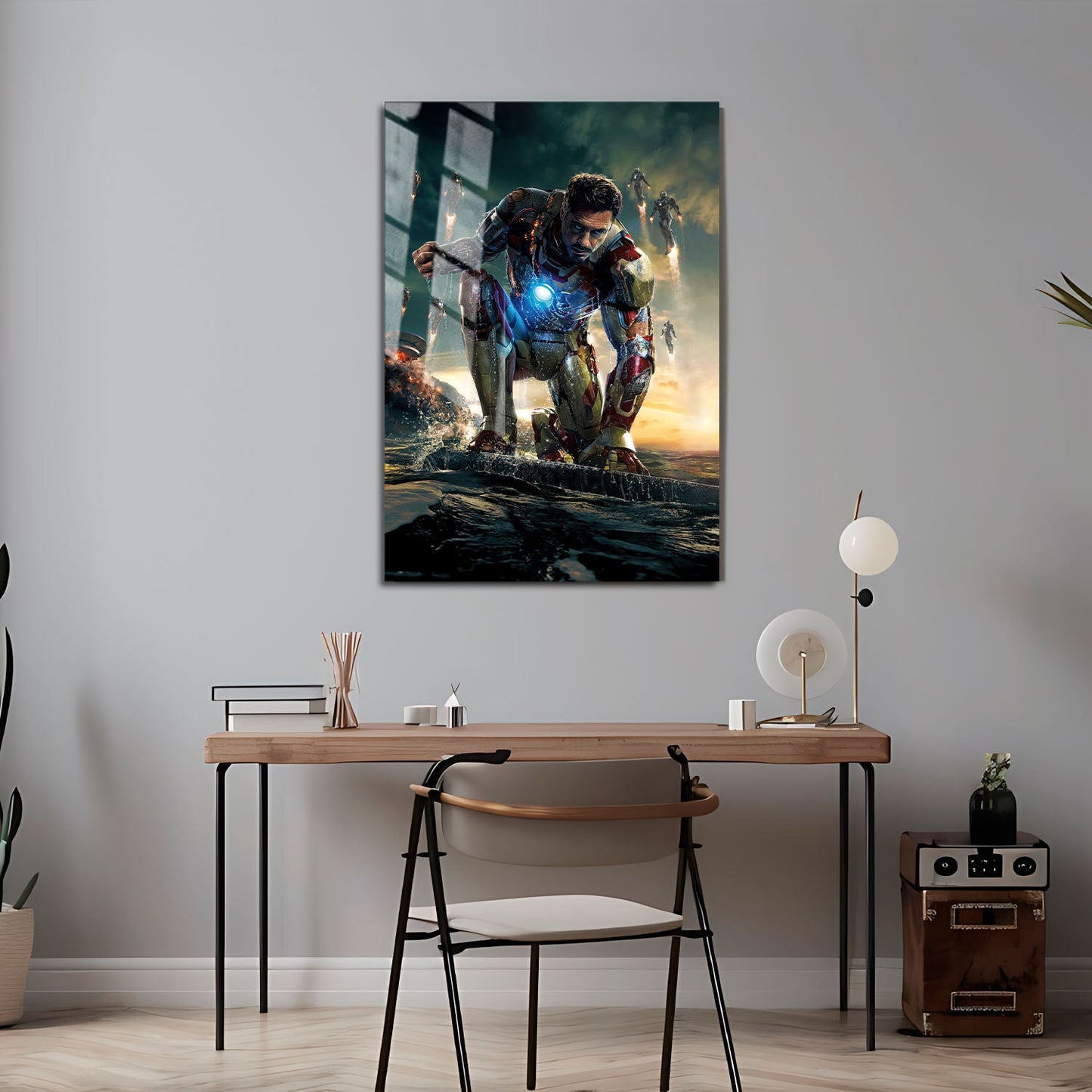 Flex Designs Metal Poster Iron Man 3 Textless 24 x 36" Home Goods - Movie 2013 Movie Metal Poster