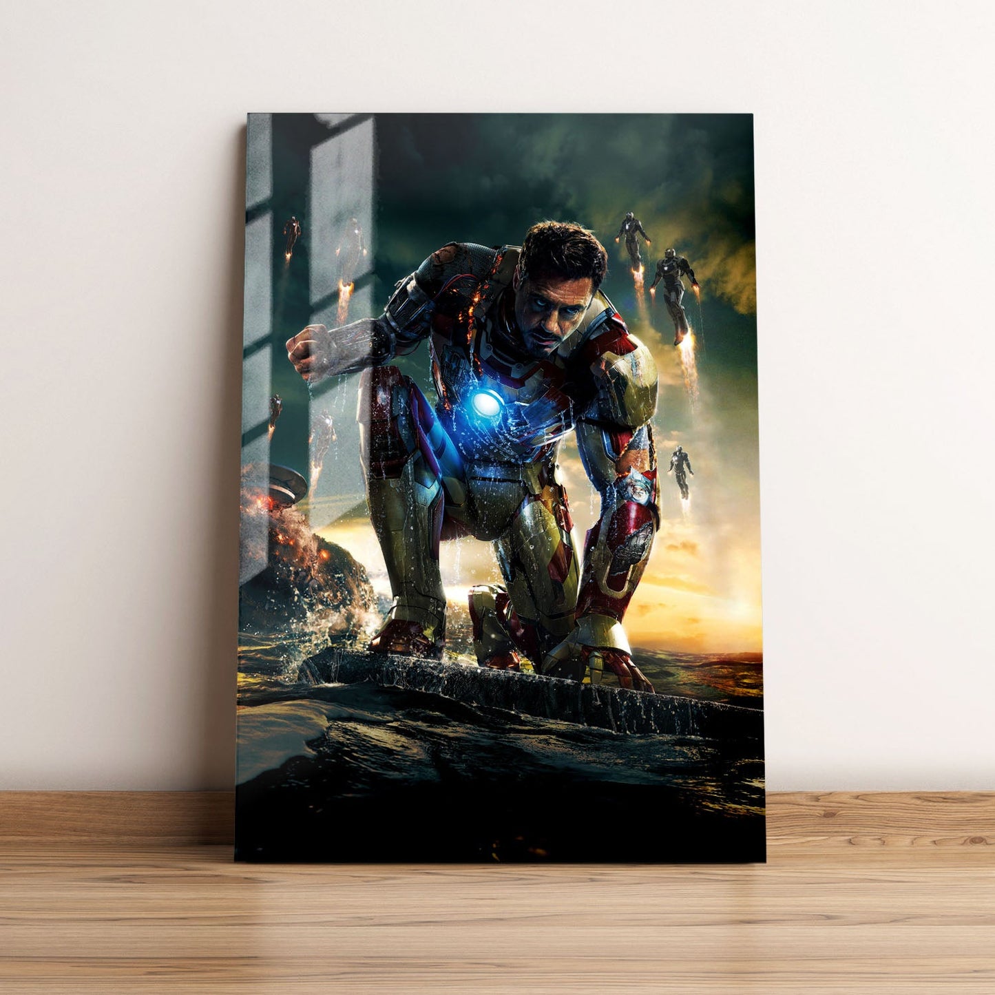 Iron Man 3 Textless Movie Metal Poster