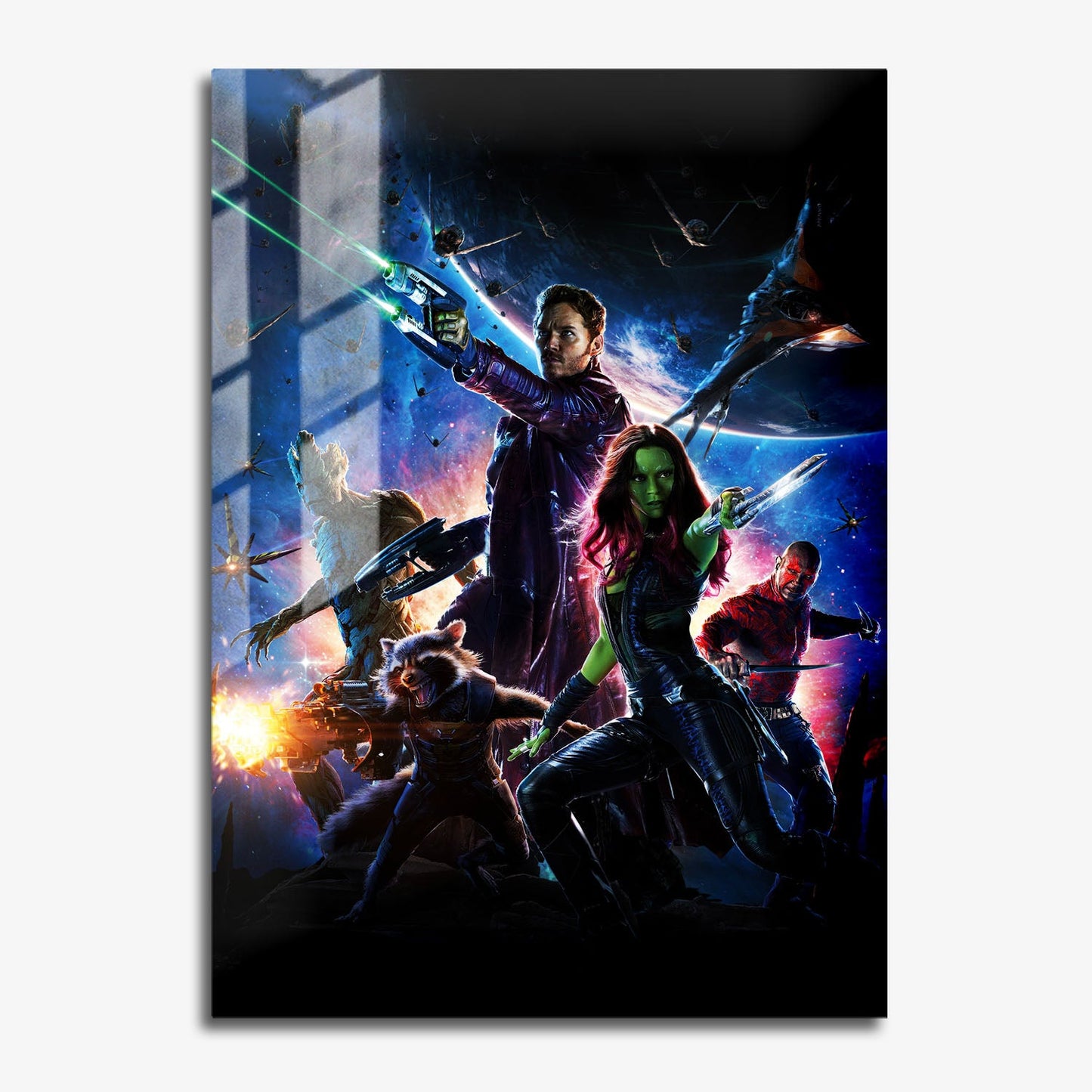 Flex Designs Metal Poster Guardians of the Galaxy Textless 11 x 17" Home Goods - Movie 2014 Movie Metal Poster